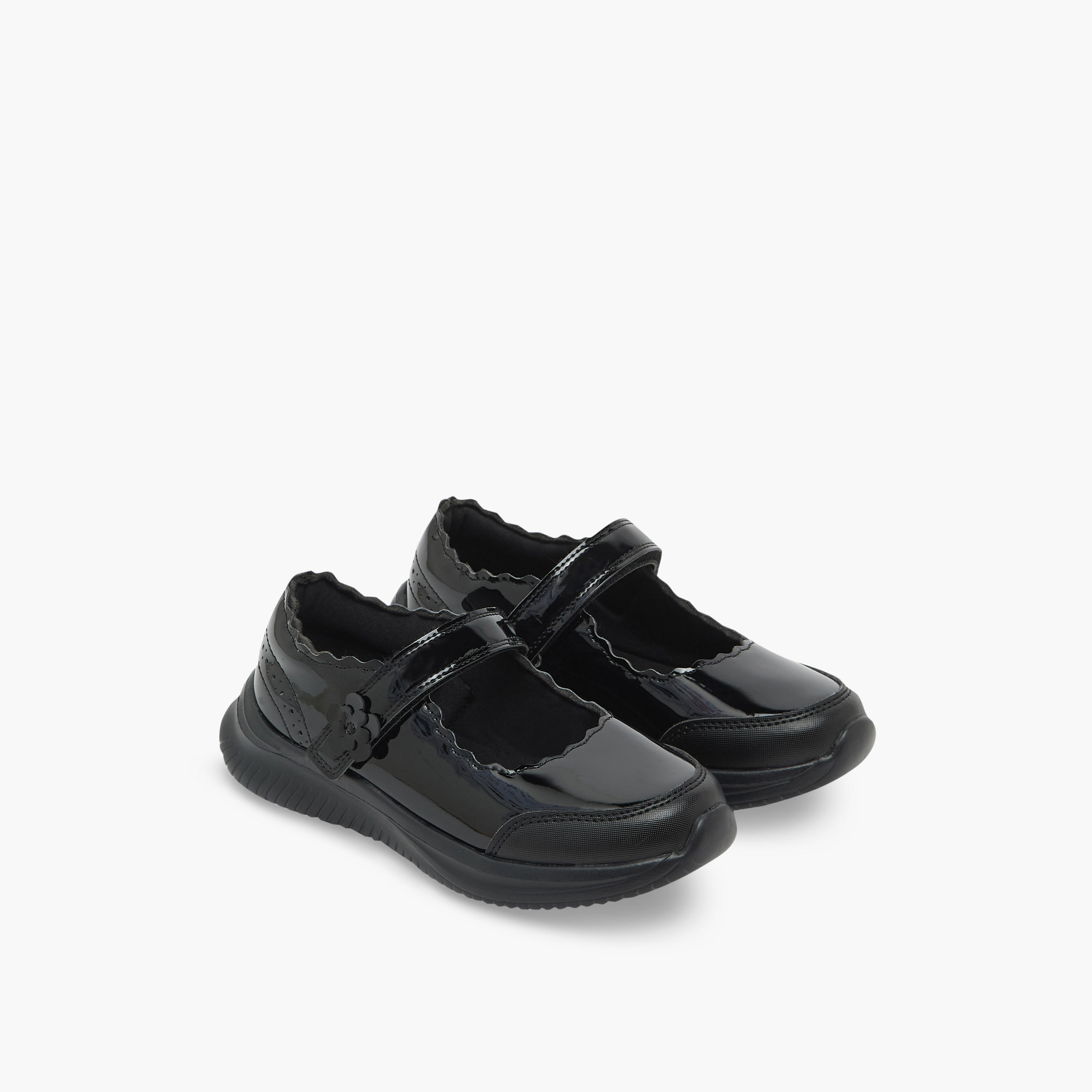 Dash Girls Hook & Loop Mary Jane School Shoes-girls-shoes-maryjanes-image-1