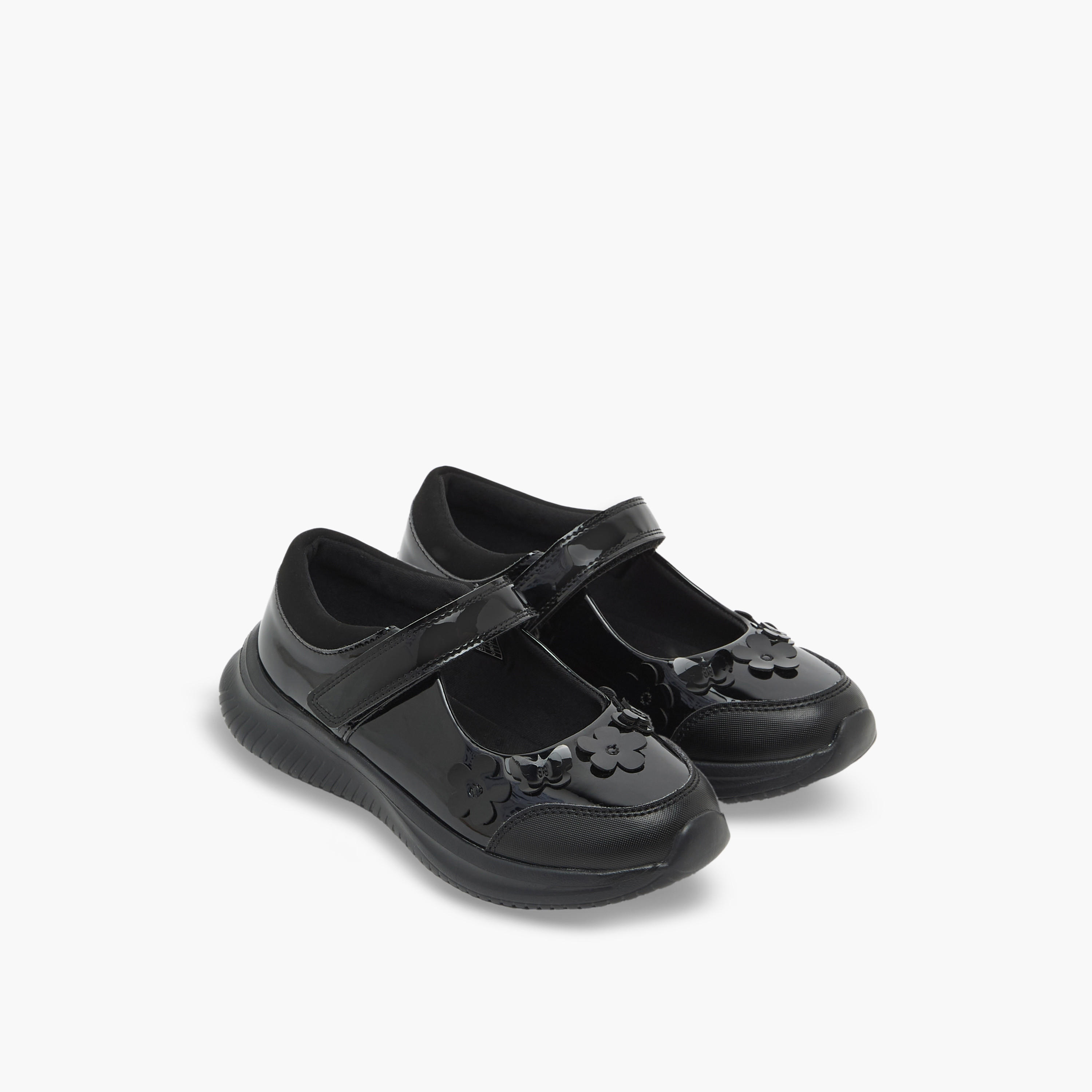 Dash Girls Hook & Loop Mary Jane School Shoes-girls-shoes-maryjanes-image-1