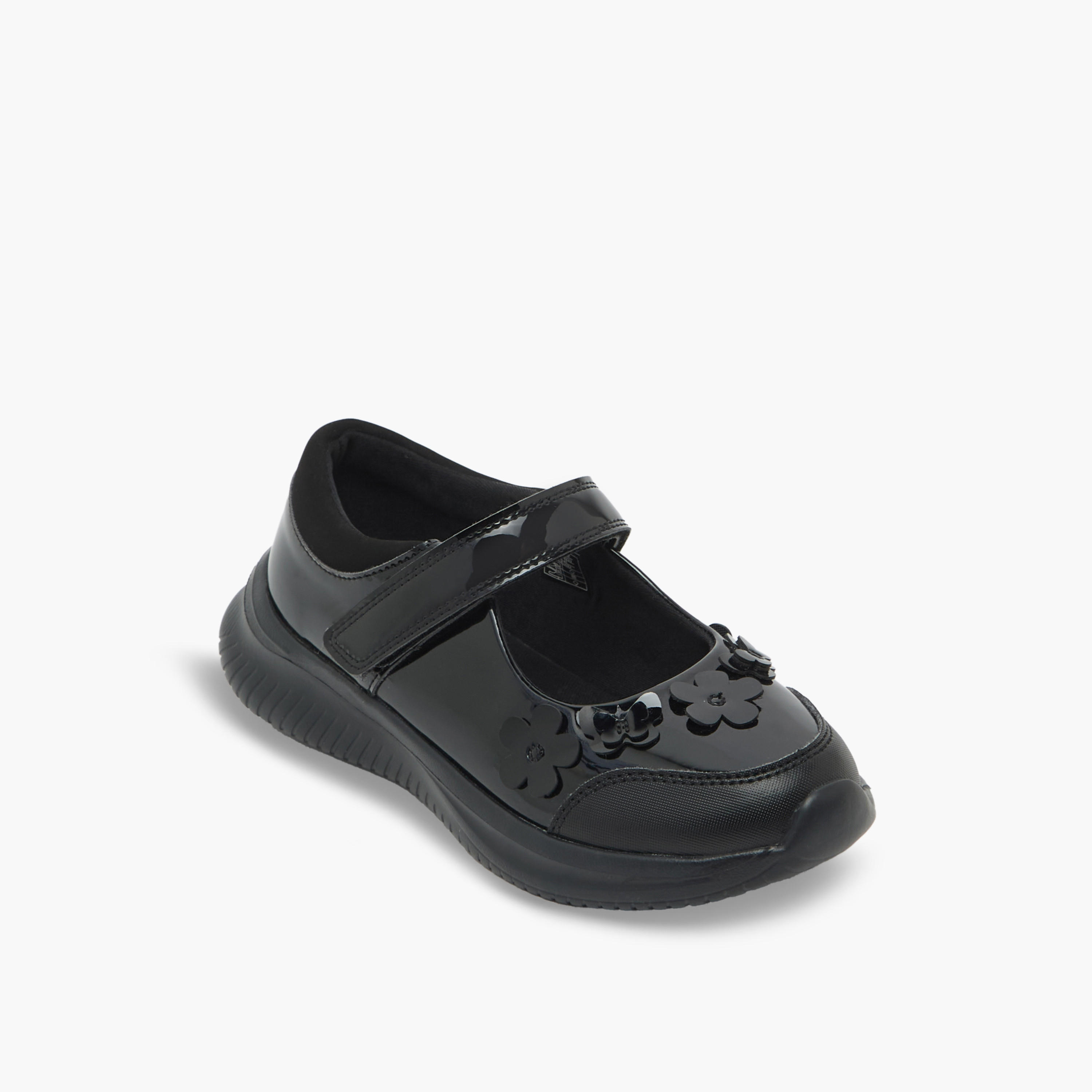 Dash Girls Hook & Loop Mary Jane School Shoes-girls-shoes-maryjanes-image-2