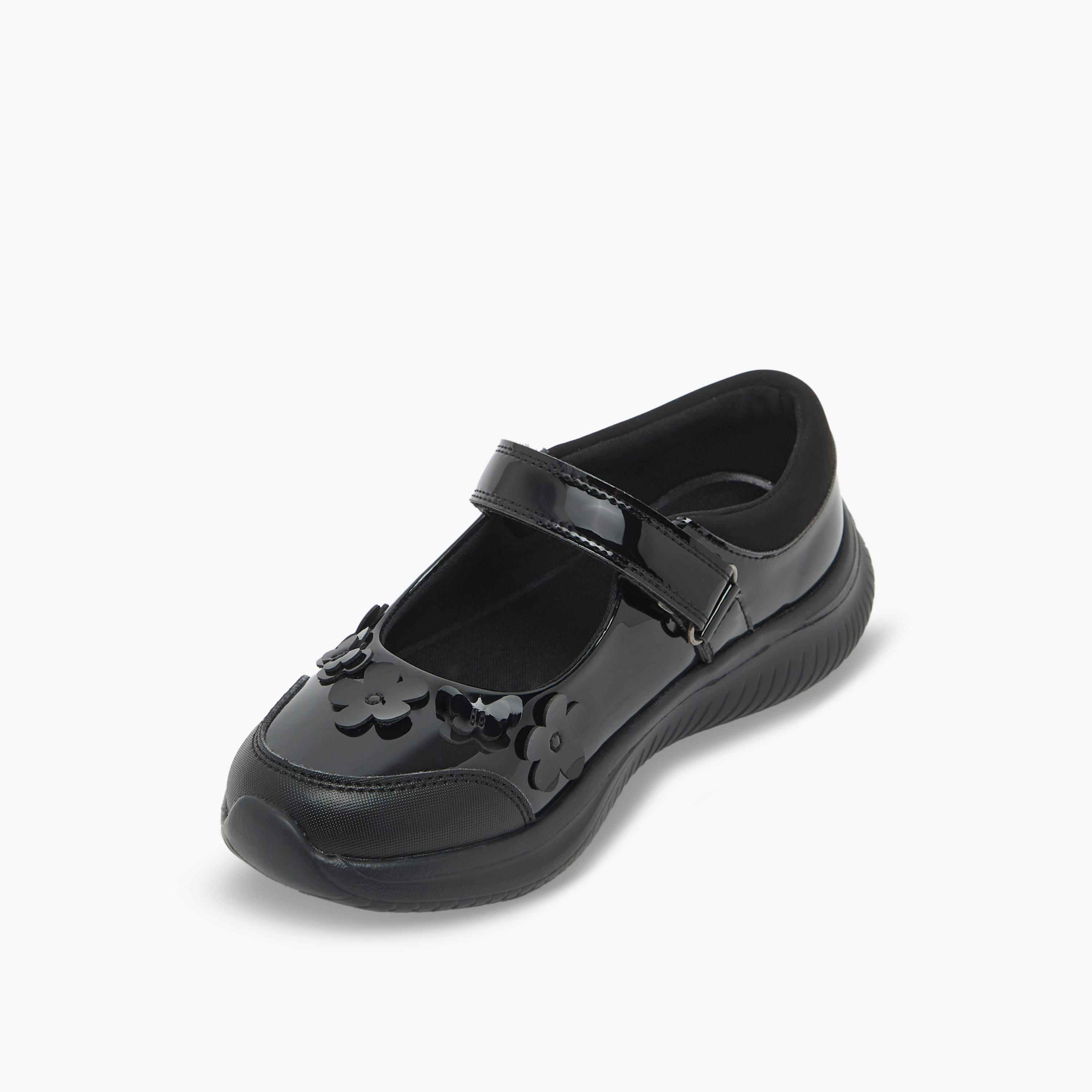 Dash Girls Hook & Loop Mary Jane School Shoes-girls-shoes-maryjanes-image-4