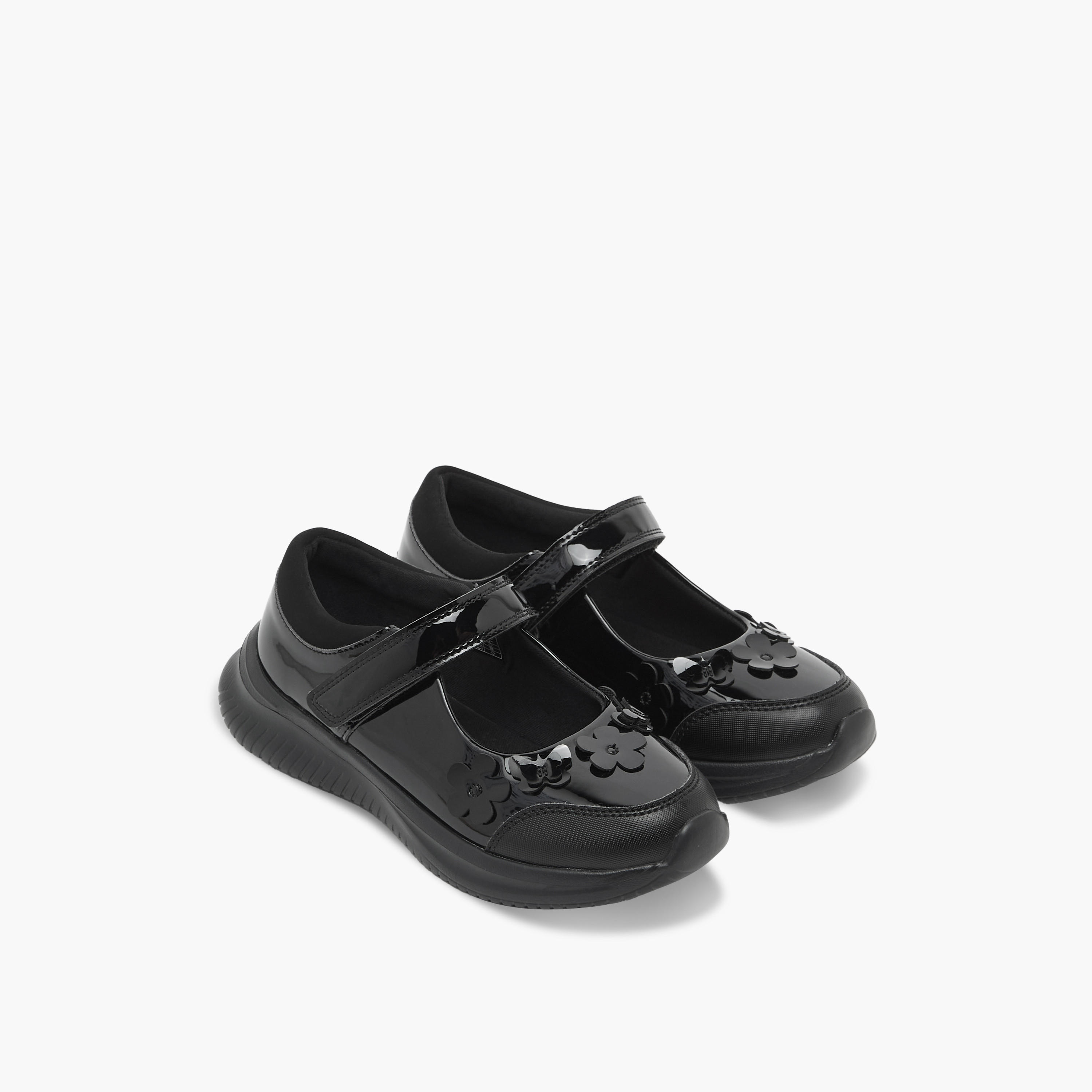 حذاء مدرسي ماري جين بشريط إغلاق لاصق للبنات من كابا-girls-shoes-maryjanes-image-1