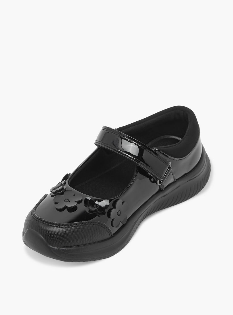 حذاء مدرسي ماري جين بشريط إغلاق لاصق للبنات من كابا-girls-shoes-maryjanes-image-4