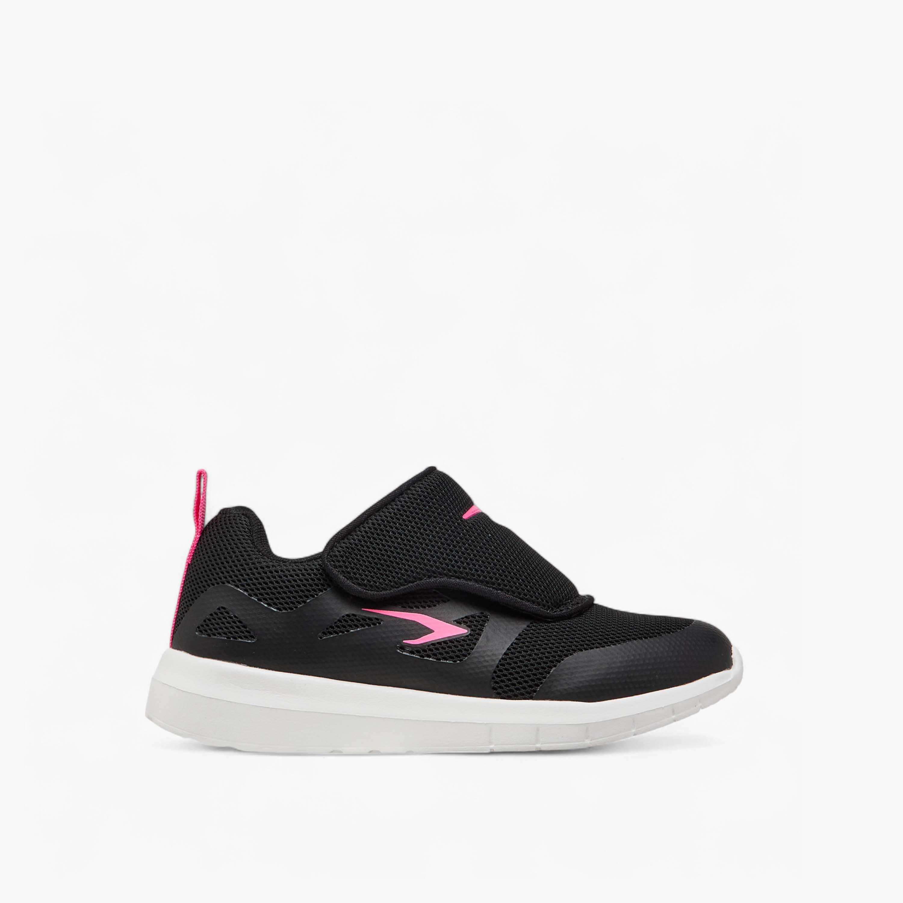 Dash Girls Textured Hook & Loop Walking Shoes-girls-shoes-sports-image-3