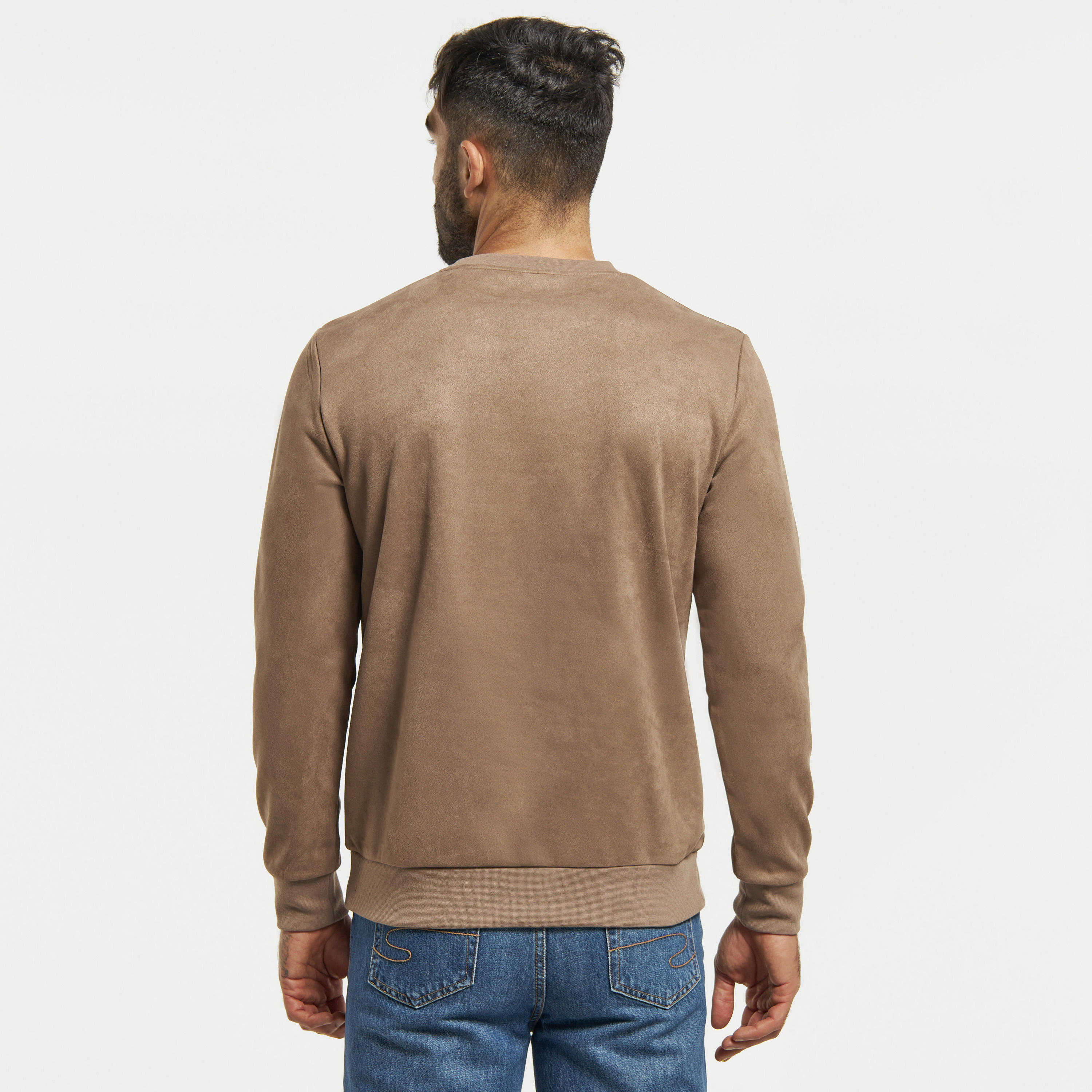 سويت شيرت بياقة ضيّقة وأكمام طويلة وطبعات من آيكونيك-men-winterwear-hoodiesandsweatshirts-image-2