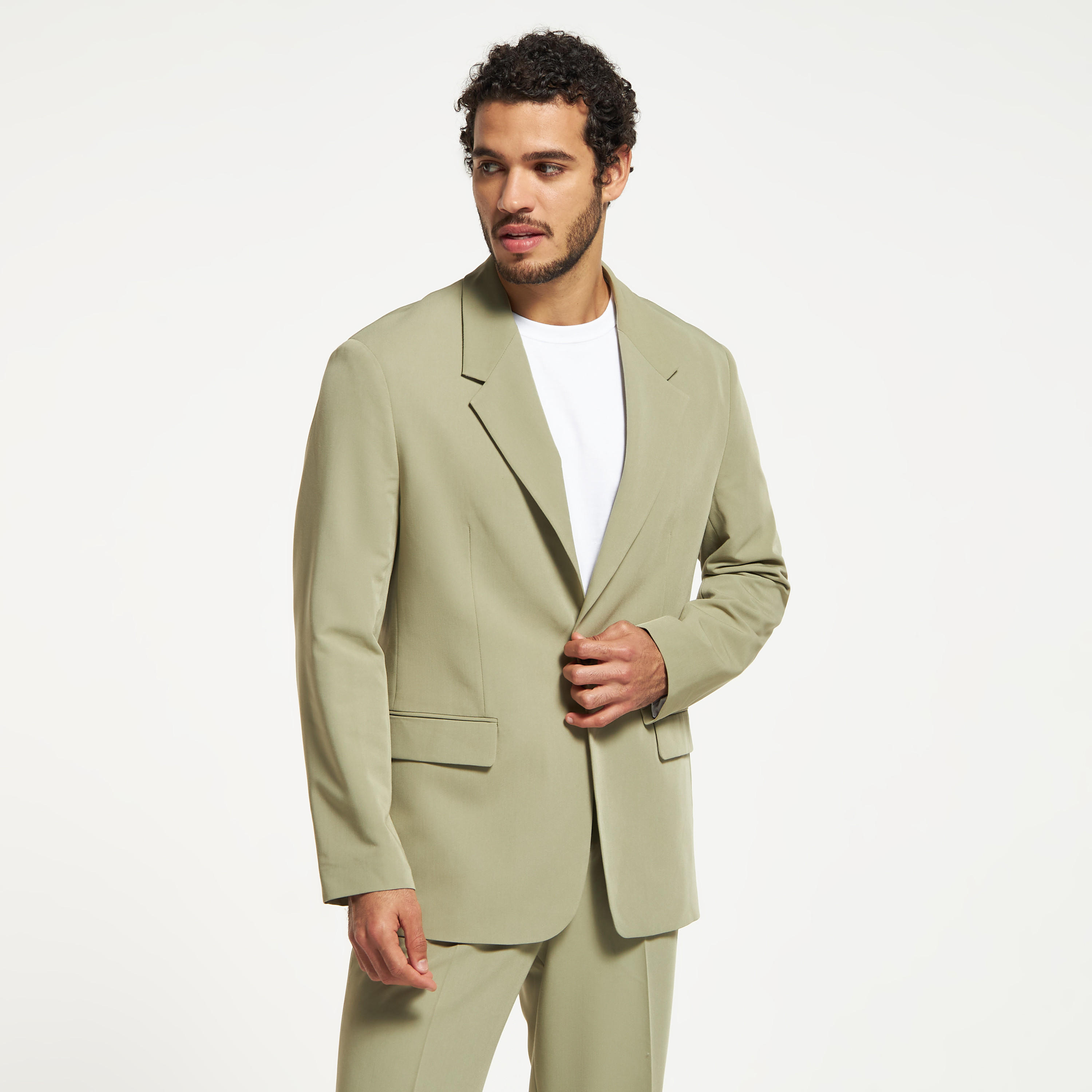 جاكيت بليزر سادة بقصّة مسترخية مع جيوب بغطاء-men-clothing-jacketsandblazers-blazers-image-1