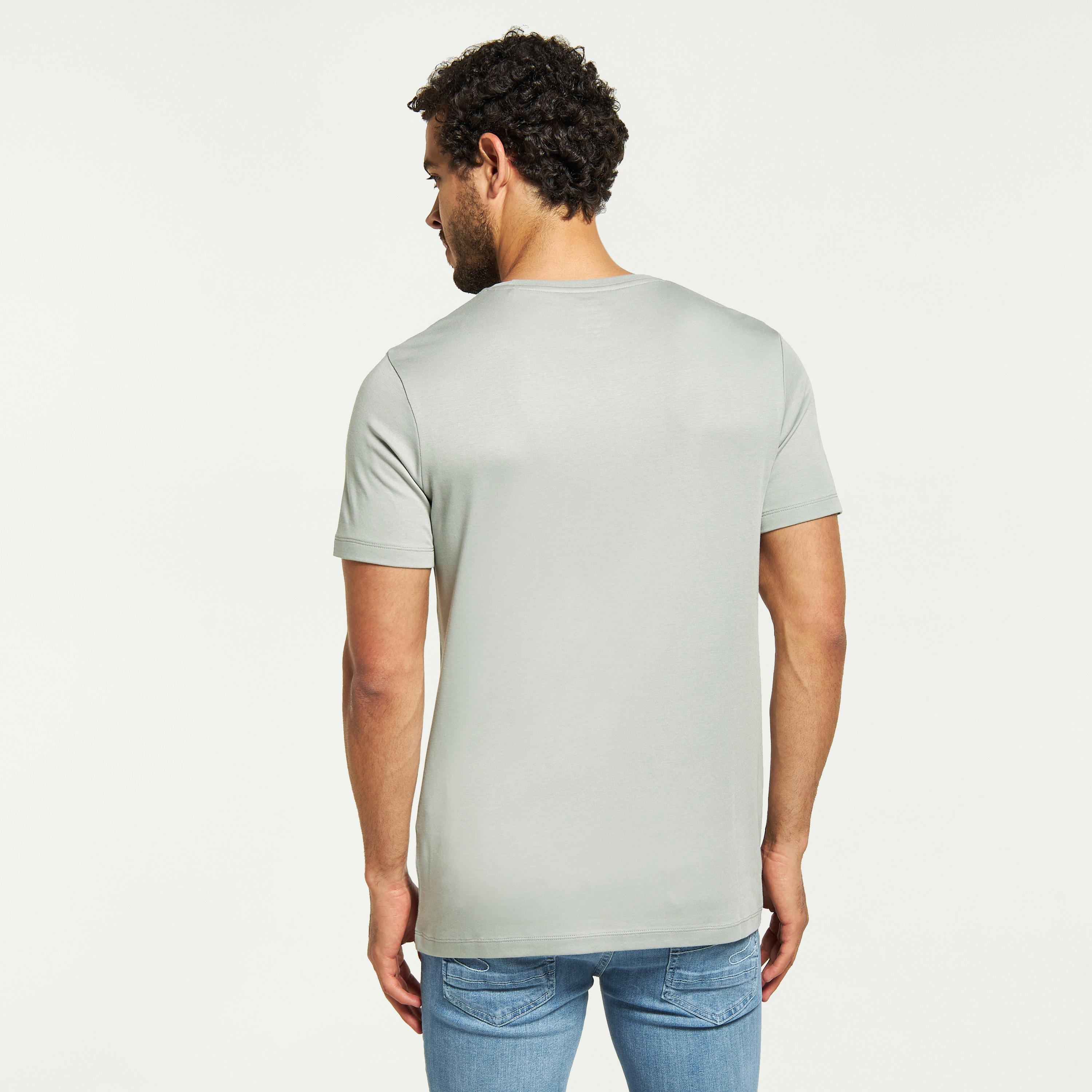 تيشيرت بياقة ضيّقة وأكمام قصيرة من آيكونيك-men-clothing-tshirtsandpolos-tshirts-image-3