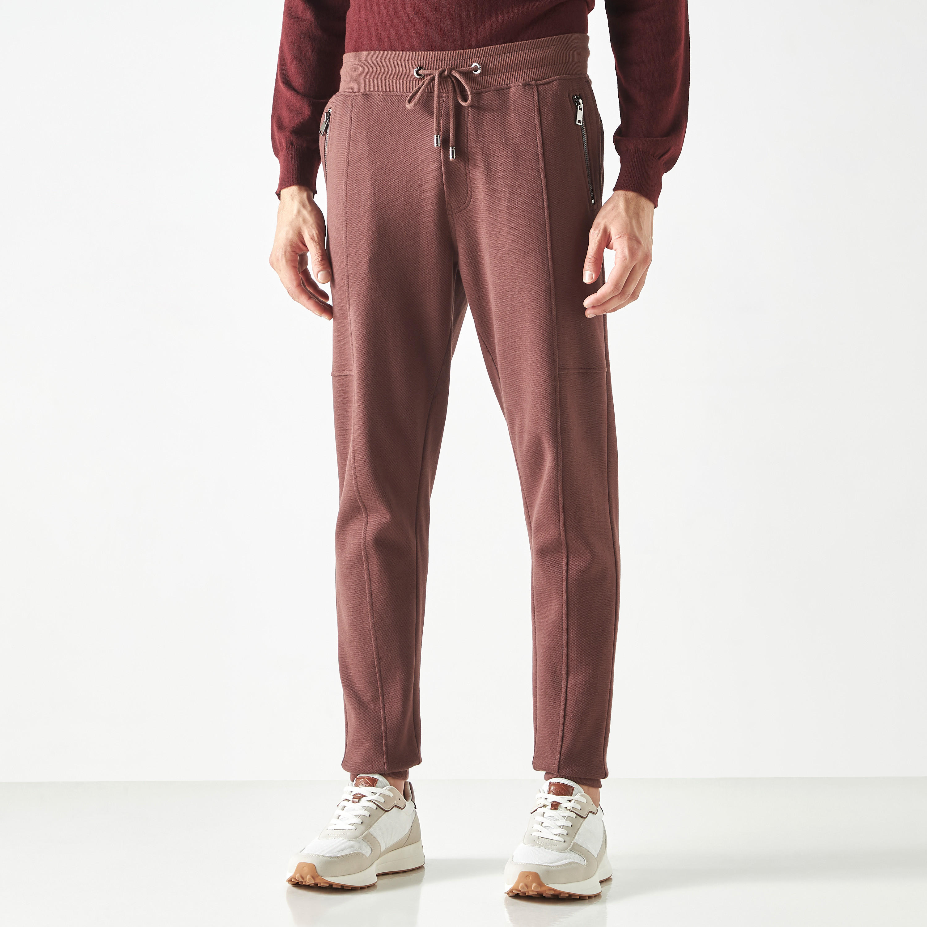 Iconic Mosean Joggers Pants with Drawstring Closure and Pockets-men-clothing-bottoms-joggers-image-1