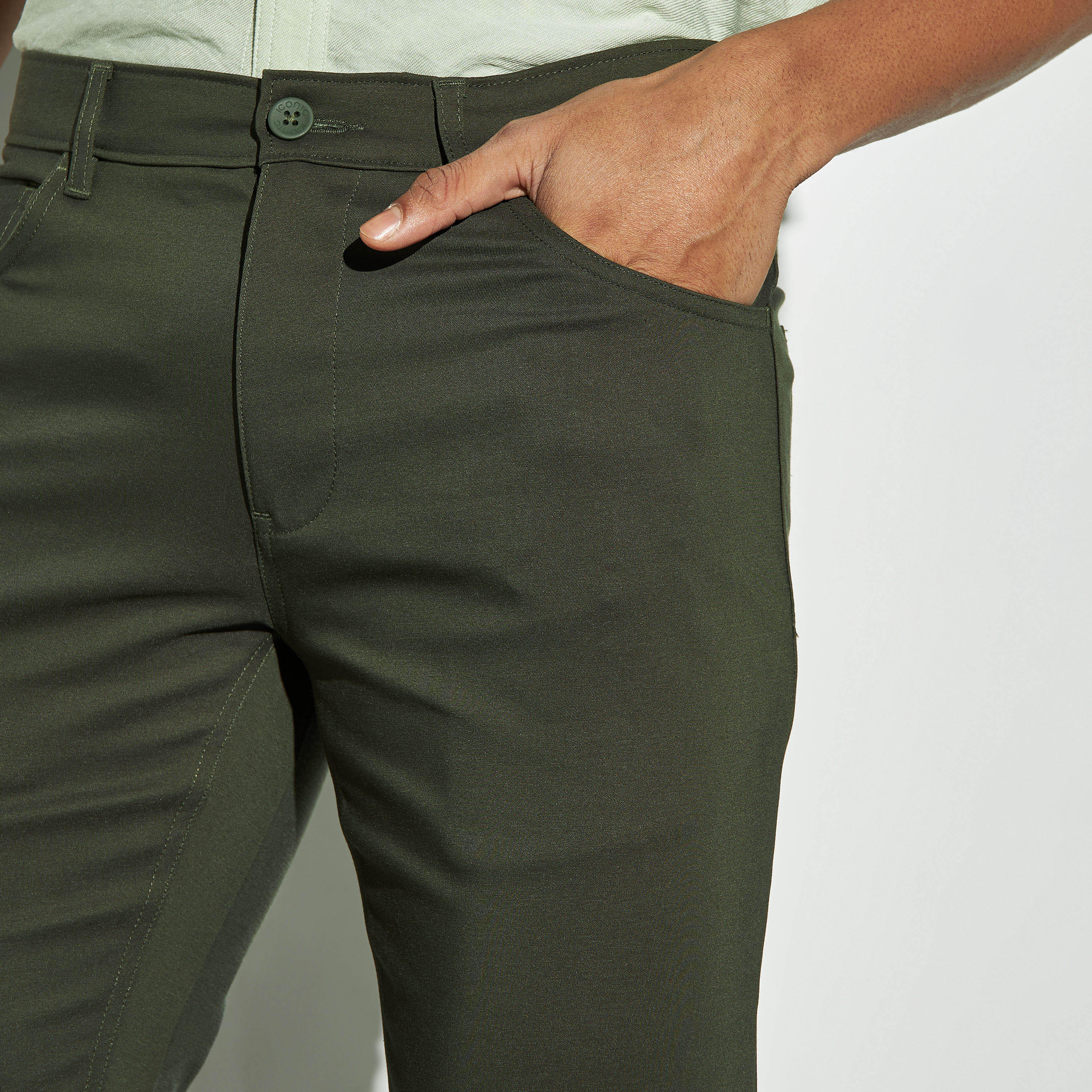بنطلون بقصة عادية و5 جيوب من آيكونيك-men-clothing-bottoms-trousersandchinos-trousers-image-4