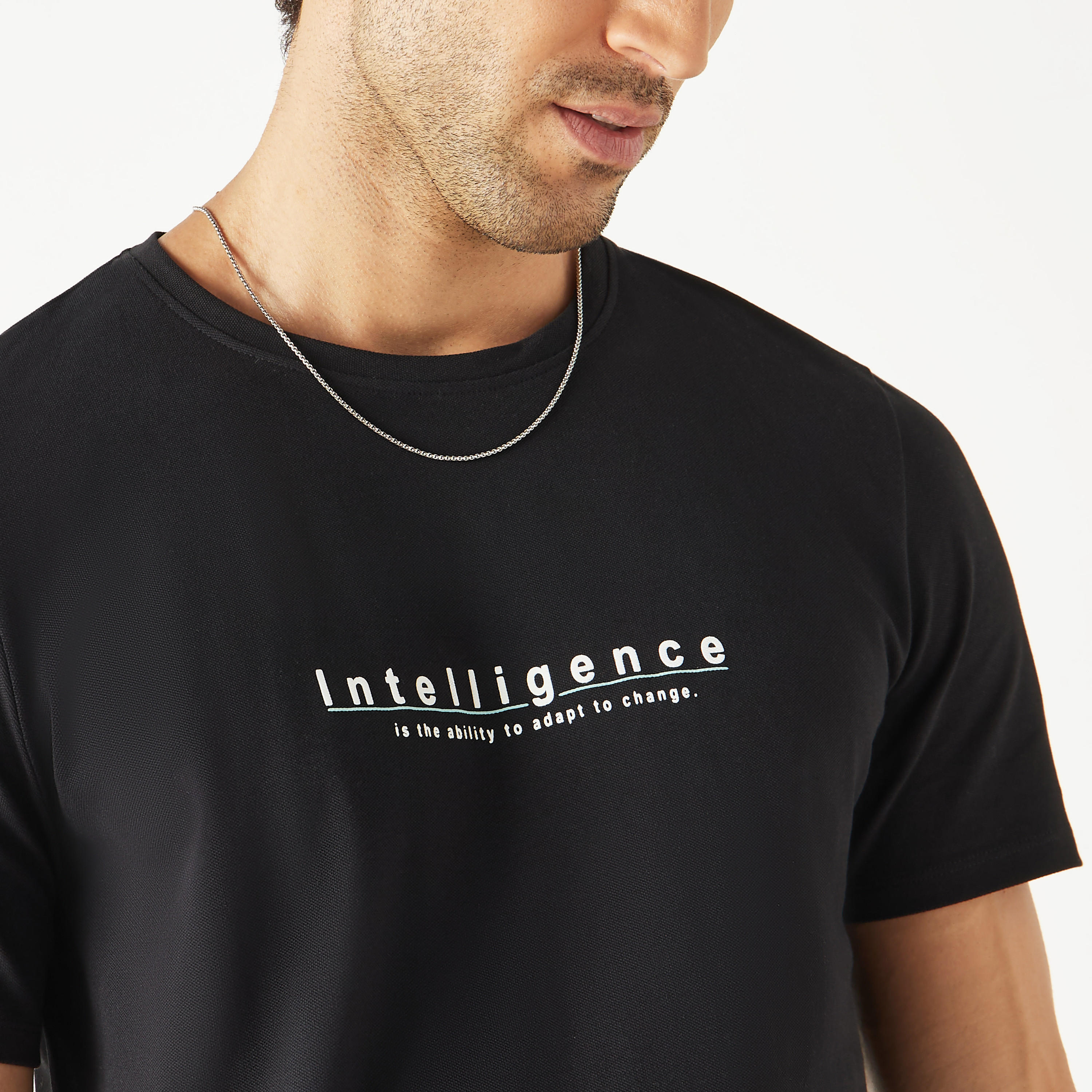 تيشيرت بأكمام قصيرة وطبعات تايبوجرافيك من آيكونيك-men-clothing-tshirtsandpolos-tshirts-image-24