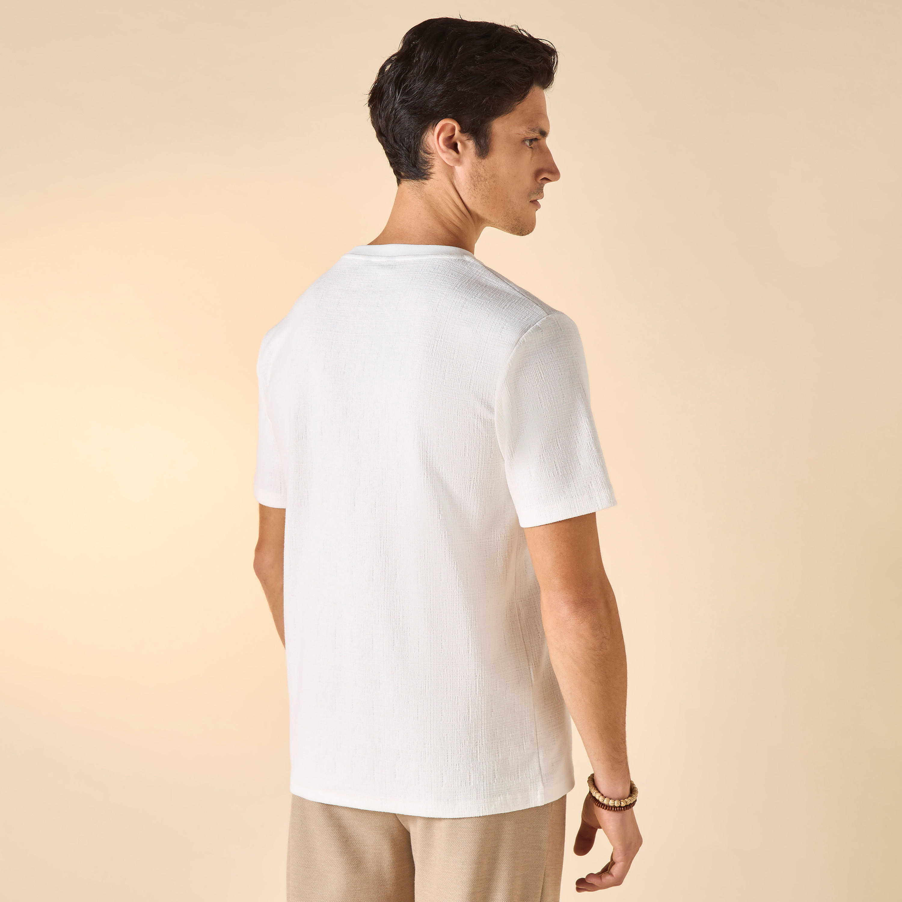 تيشيرت بارز الملمس بأكمام قصيرة من آيكونيك-men-clothing-tshirtsandpolos-tshirts-image-3