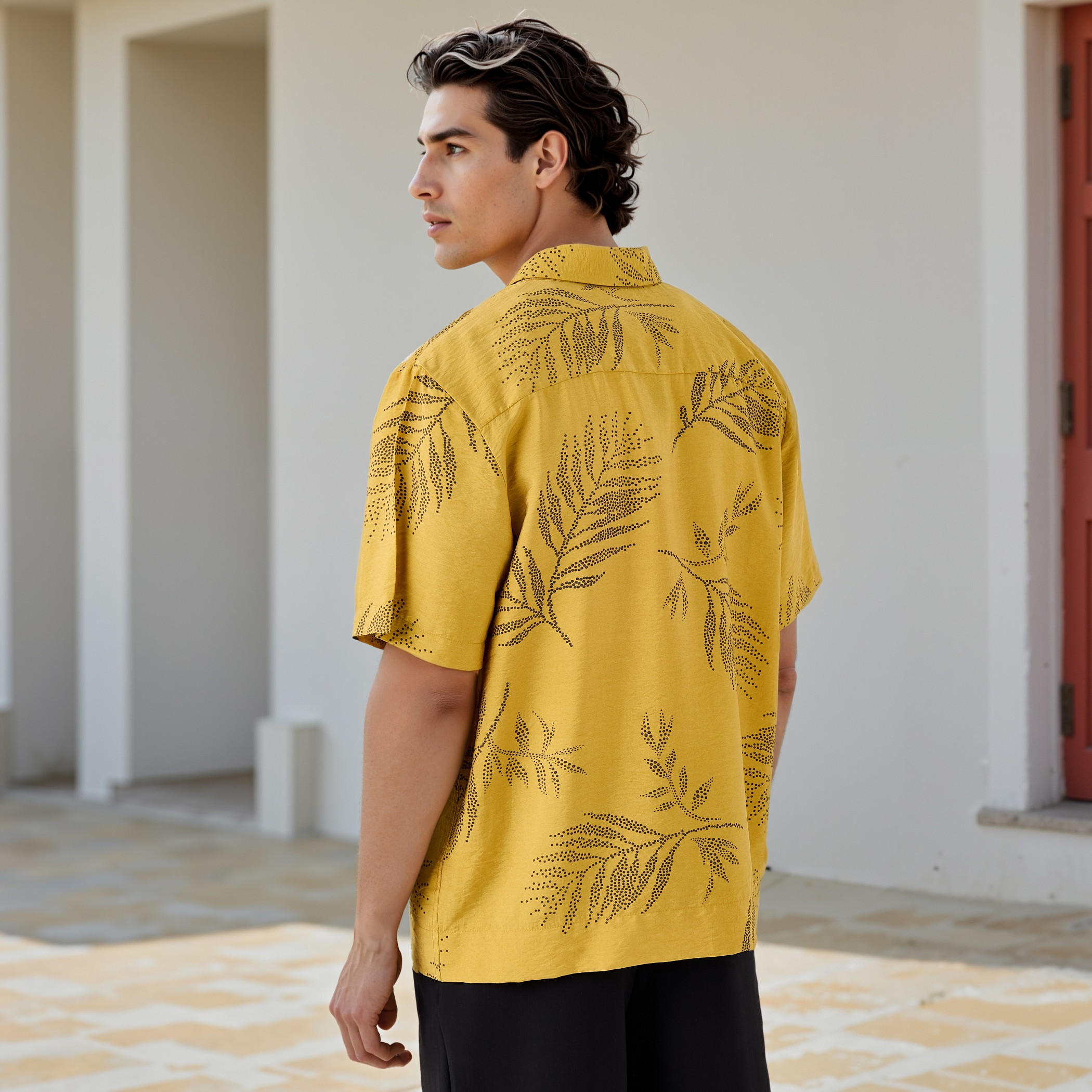 Iconic All-Over Leaf Print Shirt-men-clothing-shirts-image-3