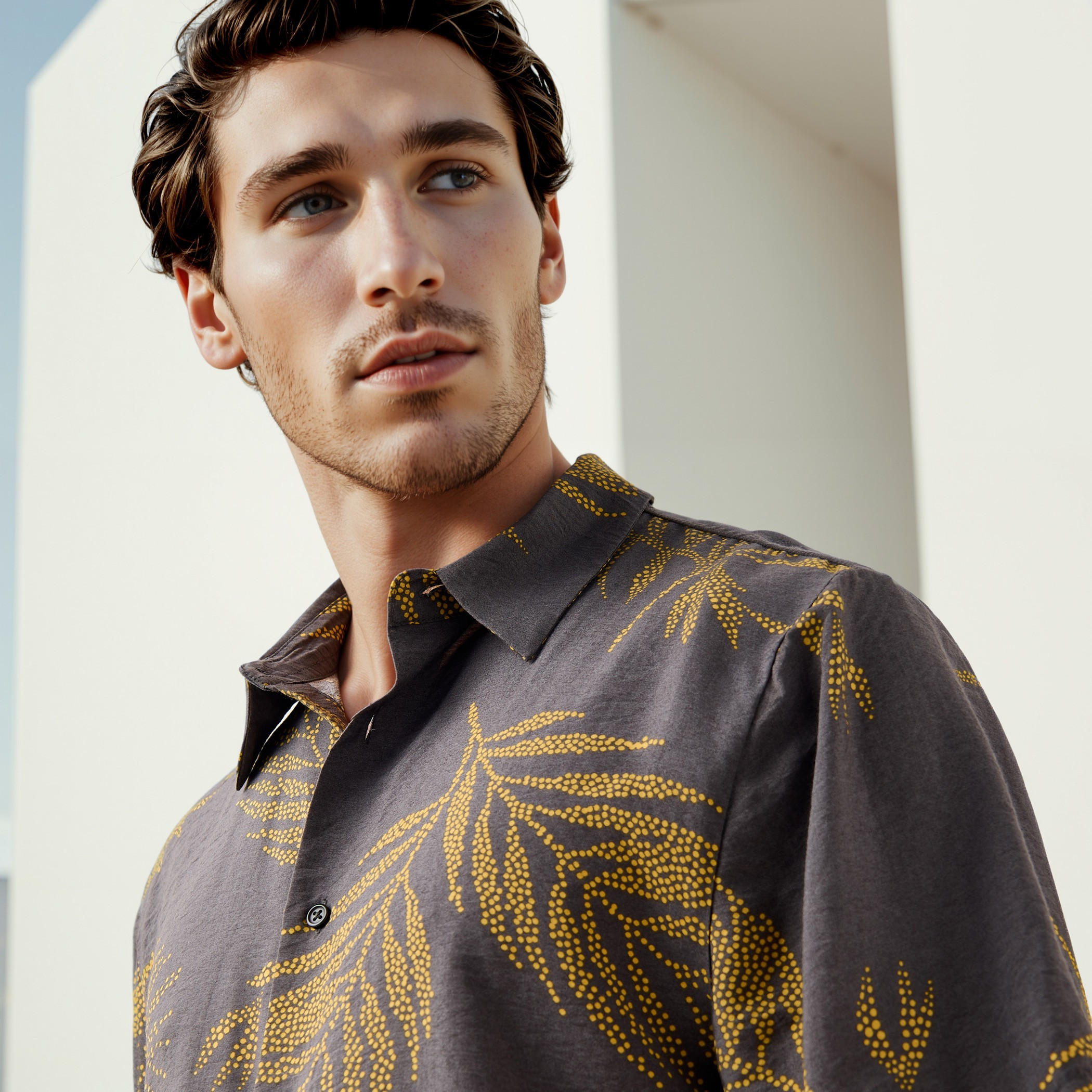Iconic All-Over Leaf Print Shirt-men-clothing-shirts-image-4
