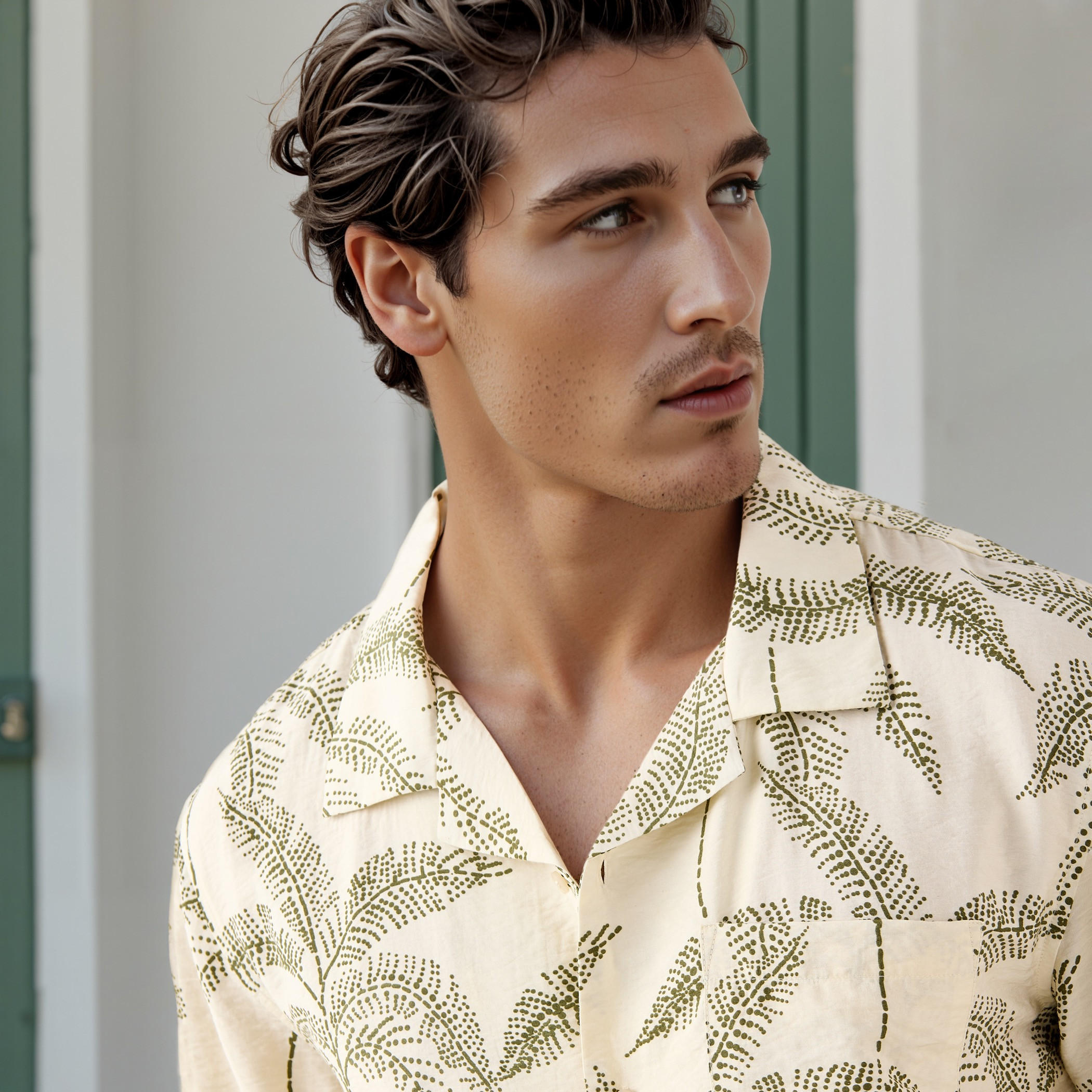 Iconic All-Over Leaf Print Shirt-men-clothing-shirts-image-4
