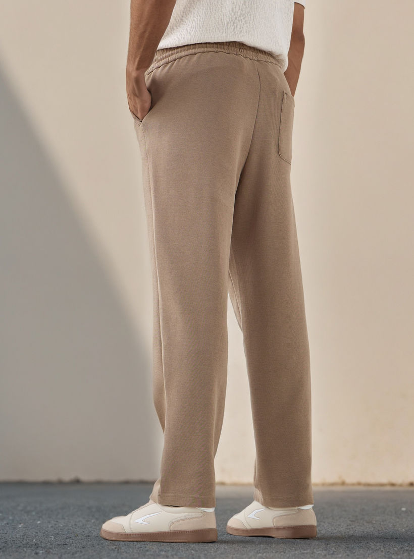 بنطلون بقصة ضيقة وخصر مرن وجيوب من آيكونيك-men-clothing-bottoms-trousersandchinos-trousers-image-3