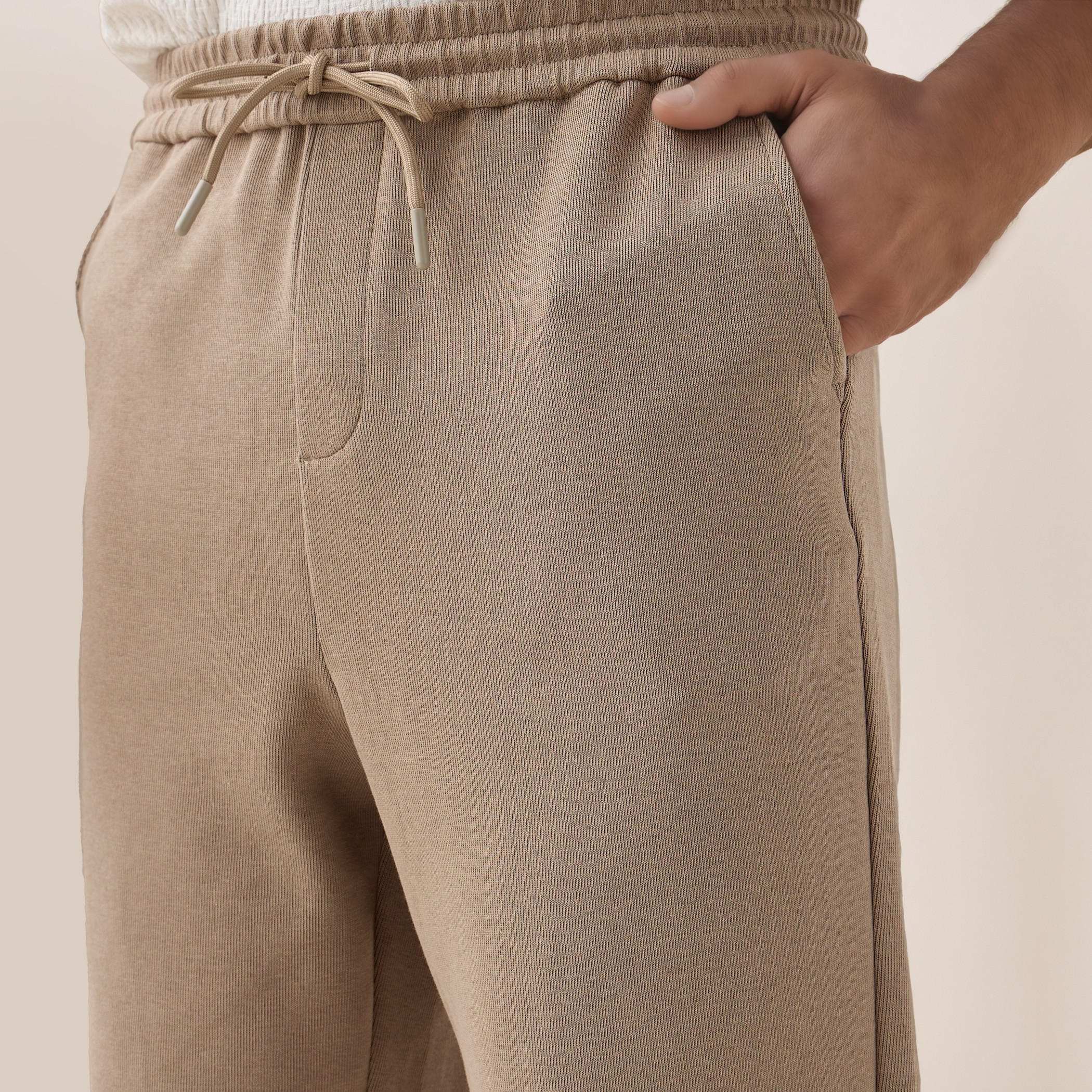 بنطلون بقصة ضيقة وخصر مرن وجيوب من آيكونيك-men-clothing-bottoms-trousersandchinos-trousers-image-4