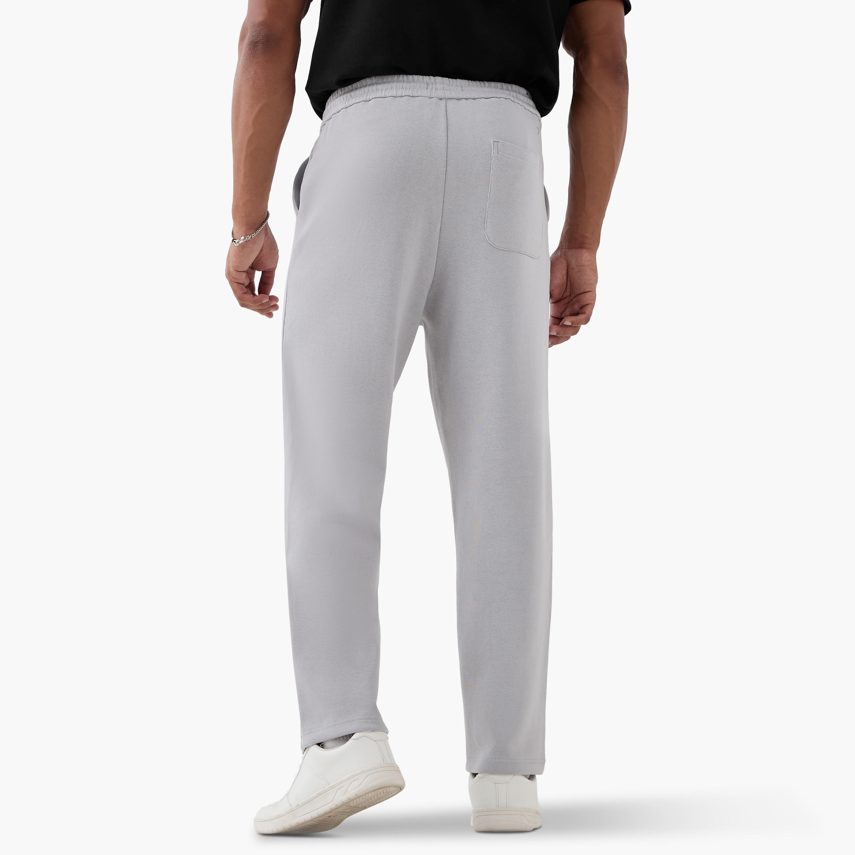 بنطلون بقصة ضيقة وخصر مرن وجيوب من آيكونيك-men-clothing-bottoms-trousersandchinos-trousers-image-3