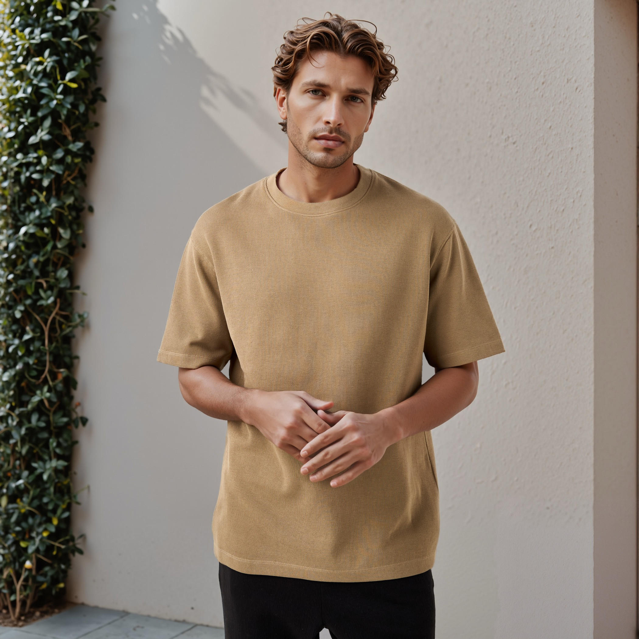 تيشيرت بارز الملمس من آيكونيك-men-clothing-tshirtsandpolos-tshirts-image-1