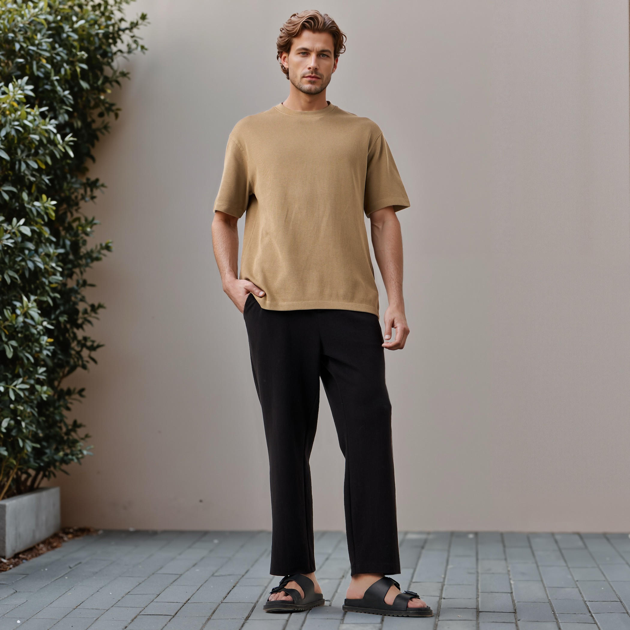 Iconic Textured T-shirt-men-clothing-tshirtsandpolos-tshirts-image-2
