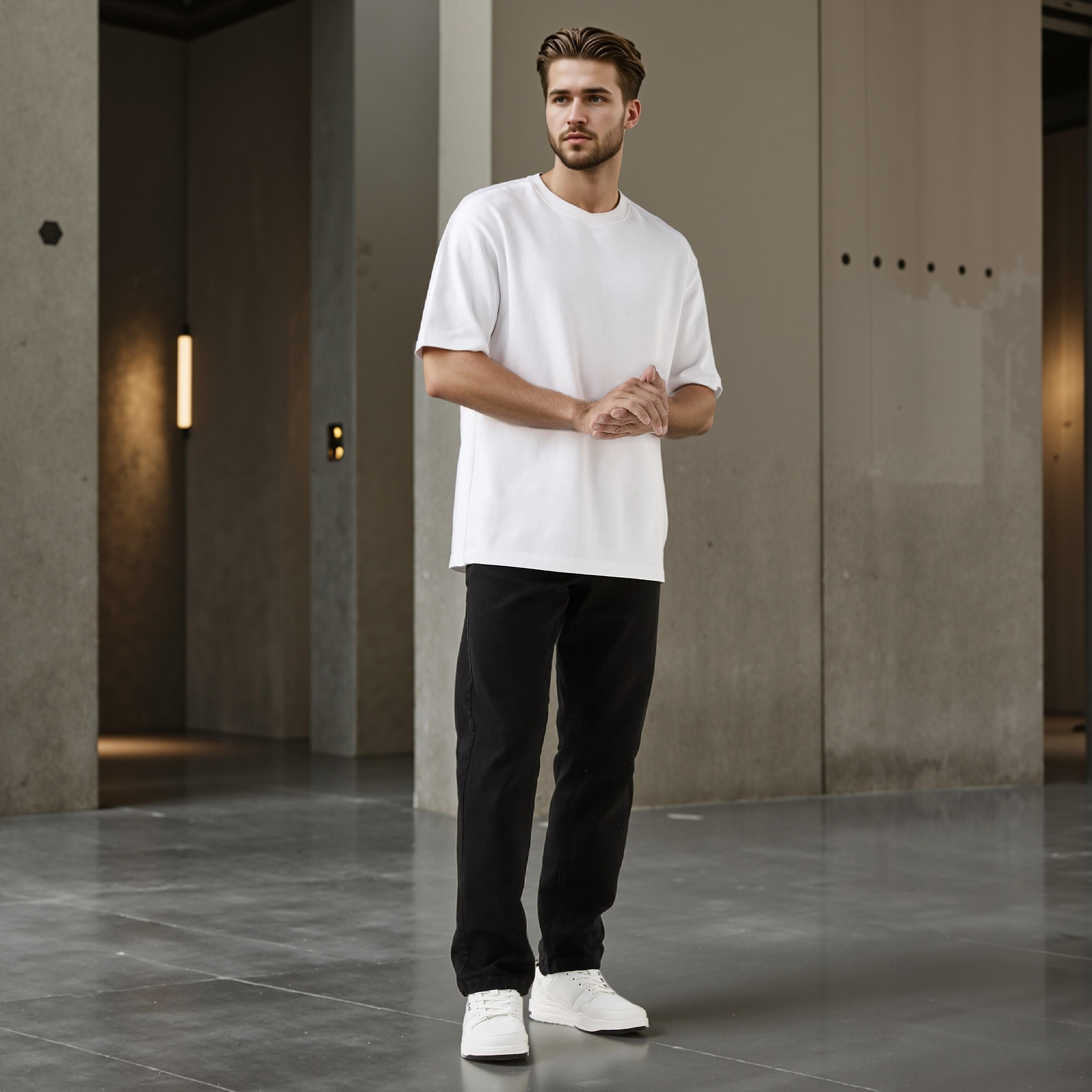 تيشيرت بارز الملمس من آيكونيك-men-clothing-tshirtsandpolos-tshirts-image-4