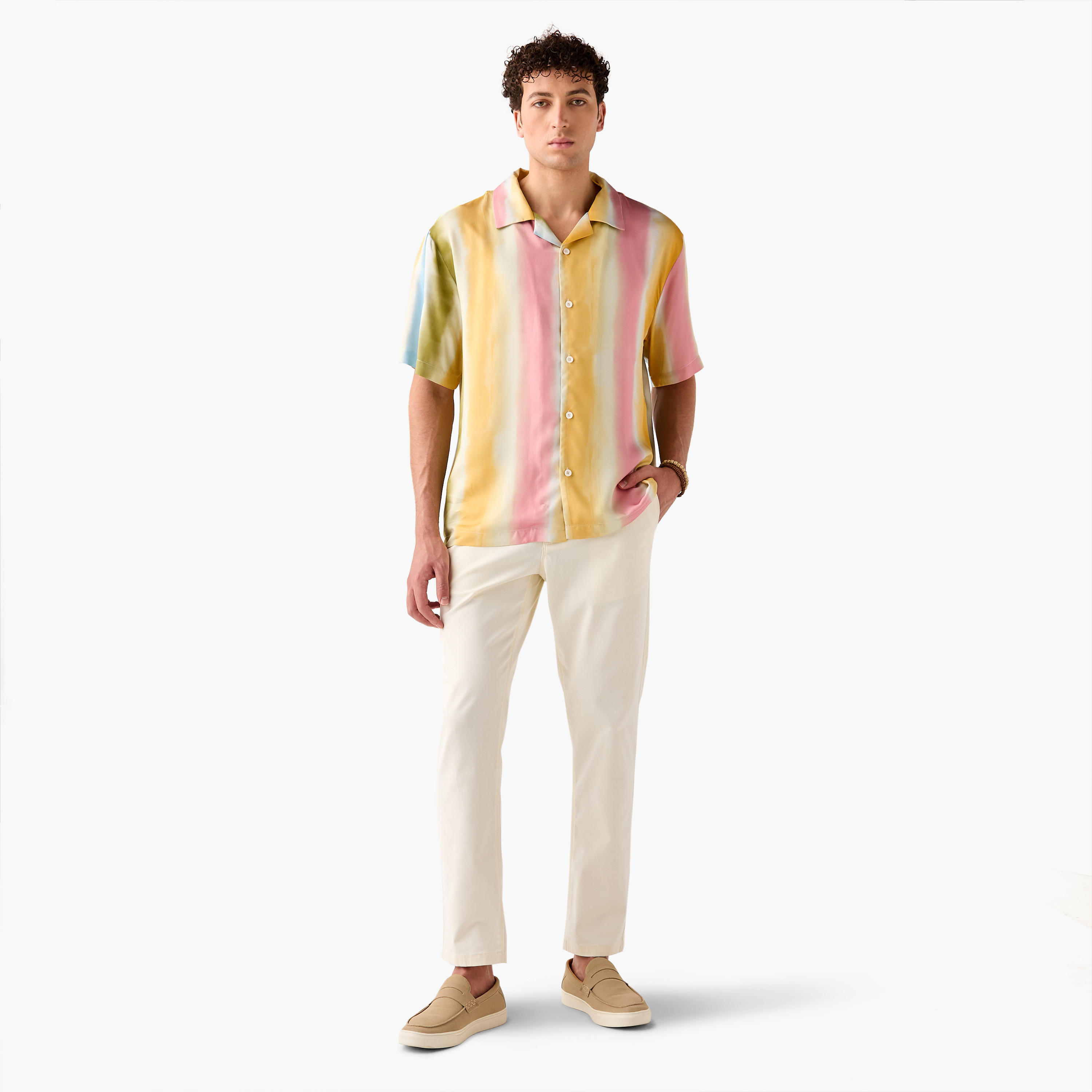 Iconic Striped Camp Collar Shirt-men-clothing-shirts-image-2