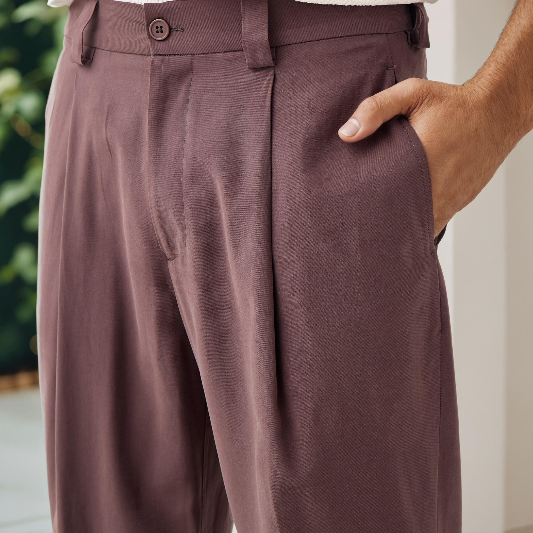 Iconic Regular Fit Pleated Flexi Waist Pants with Pockets-men-clothing-bottoms-joggers-image-4