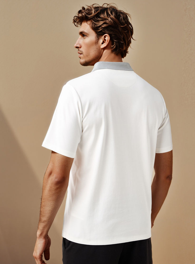 تيشيرت بولو بقصة عادية من أيكونيك-men-clothing-tshirtsandpolos-polos-image-3
