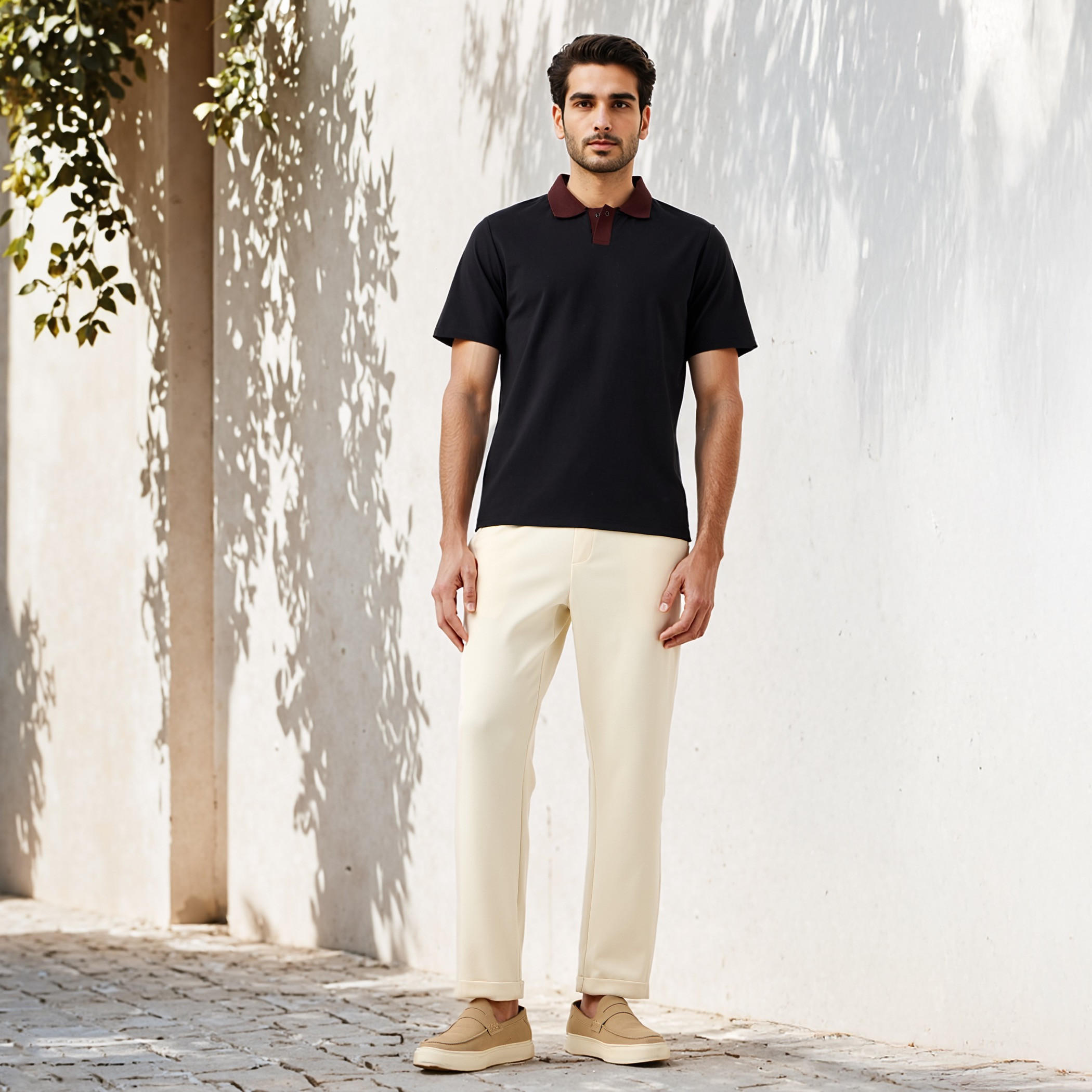 تيشيرت بولو بقصة عادية من أيكونيك-men-clothing-tshirtsandpolos-polos-image-2