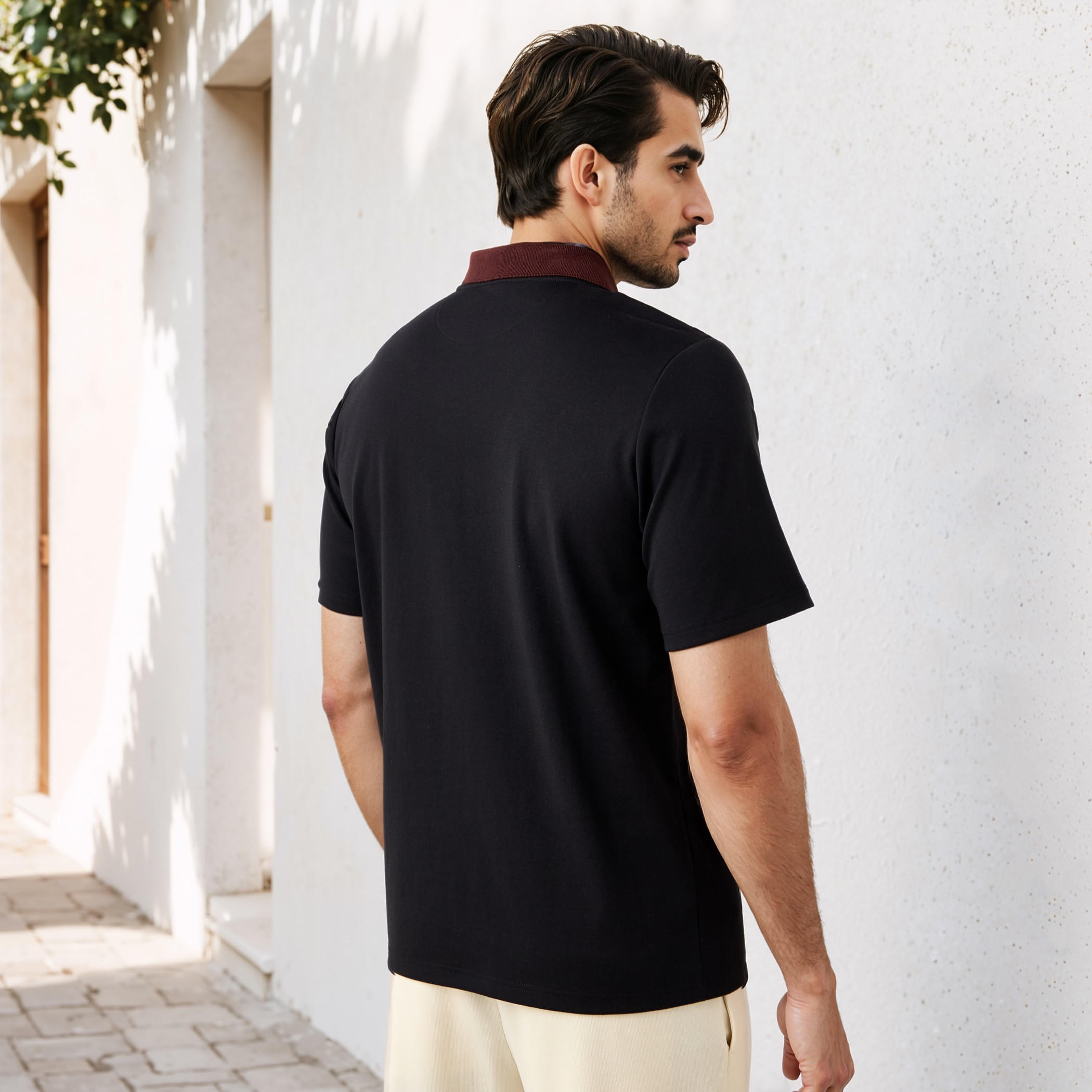 تيشيرت بولو بقصة عادية من أيكونيك-men-clothing-tshirtsandpolos-polos-image-3