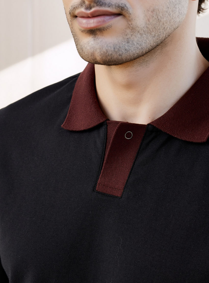 تيشيرت بولو بقصة عادية من أيكونيك-men-clothing-tshirtsandpolos-polos-image-4