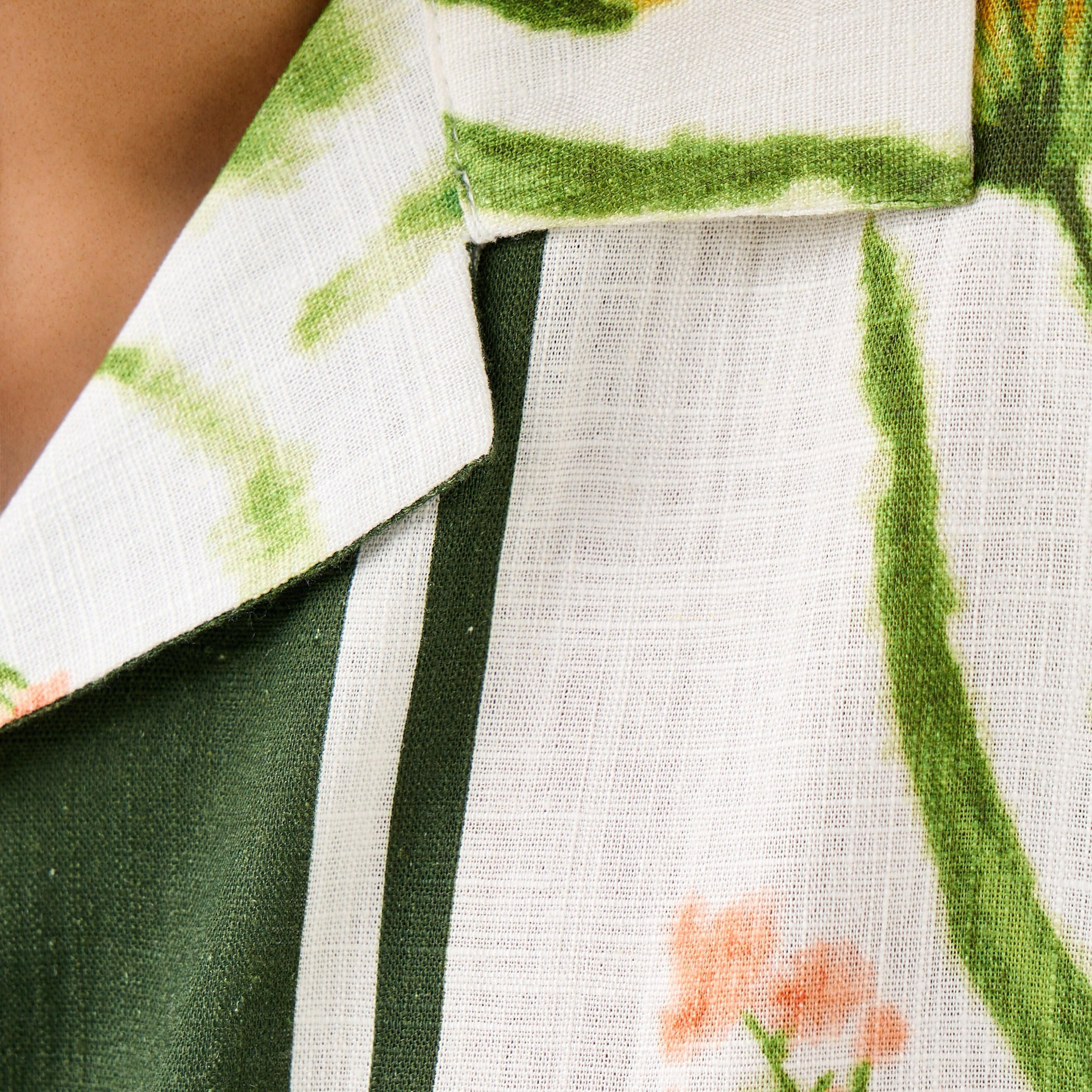 Iconic Floral Print Camp Collar Resort Linen Blend Shirt-men-clothing-shirts-image-5