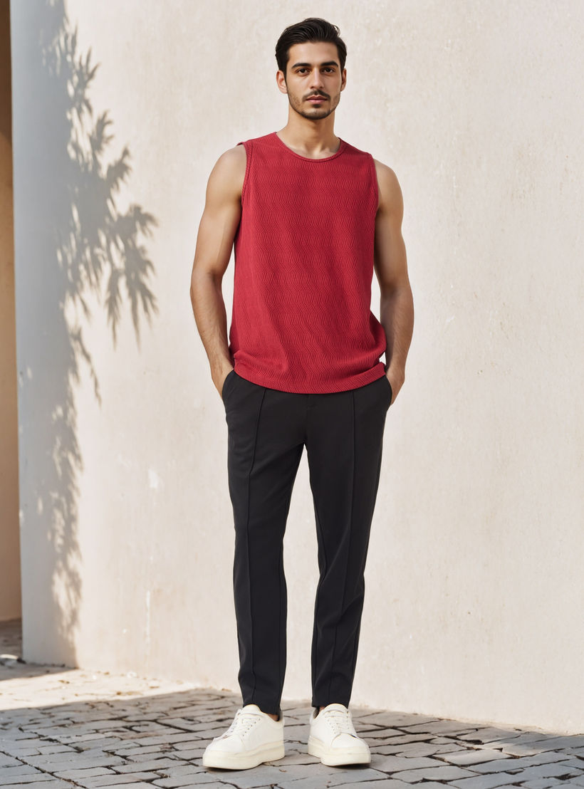 فيست بارز الملمس من آيكونيك-men-clothing-tshirtsandpolos-vests-image-2