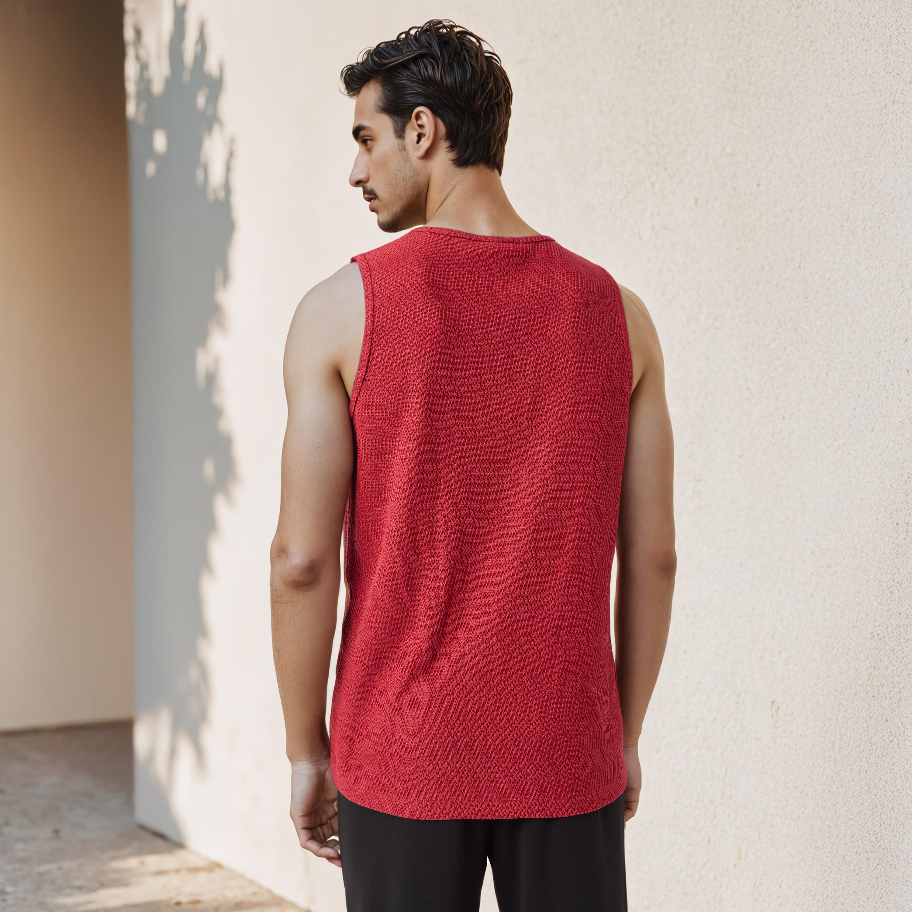 فيست بارز الملمس من آيكونيك-men-clothing-tshirtsandpolos-vests-image-3