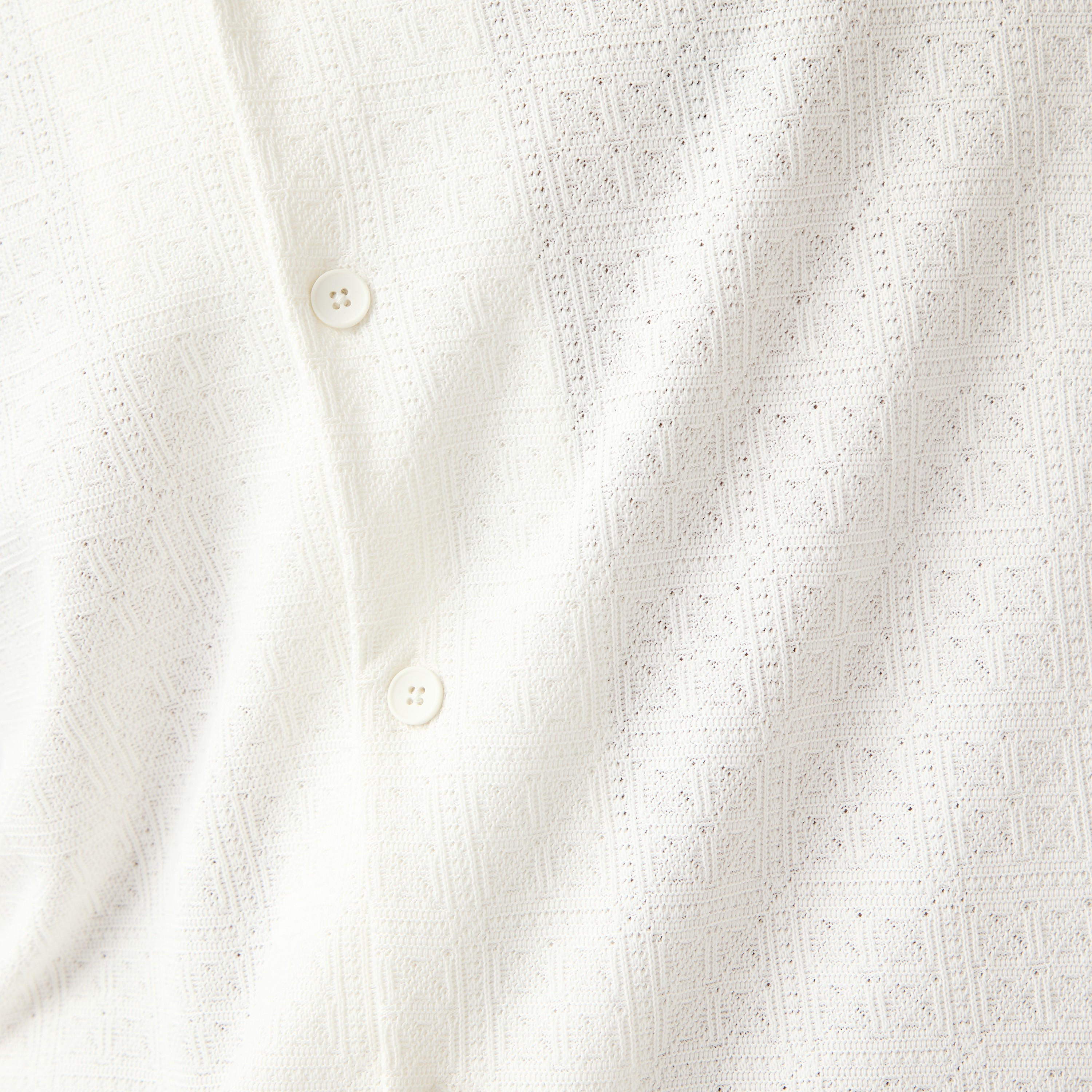Iconic Regular Fit Textured Shirt with Camp Collar-men-clothing-shirts-image-5