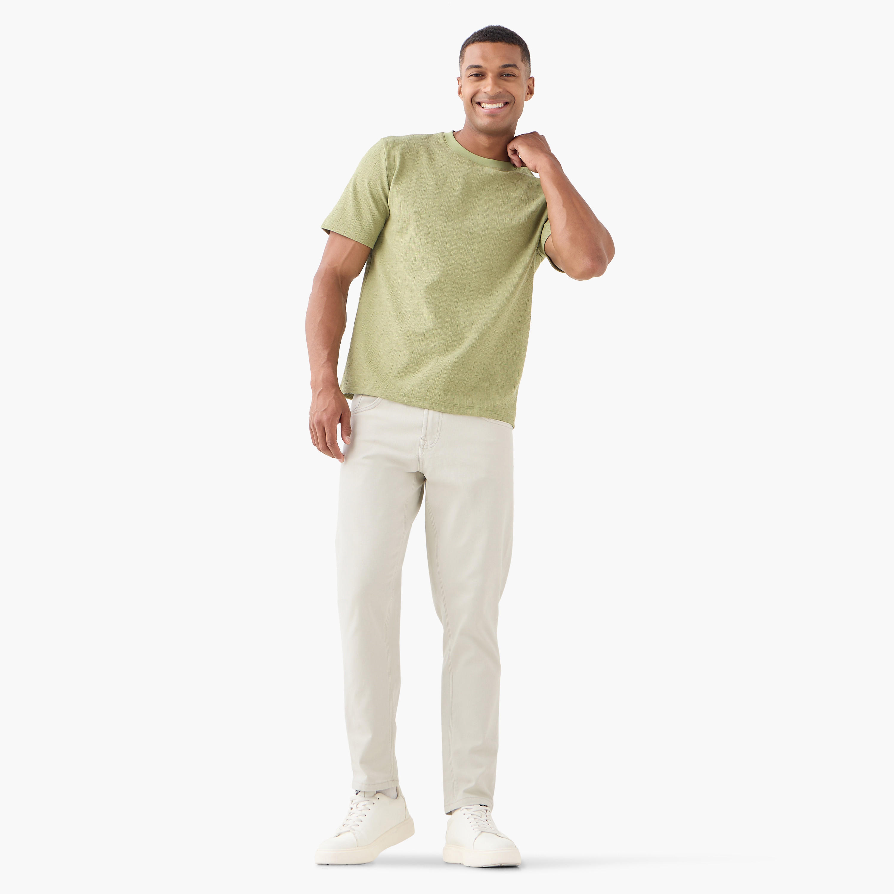 Iconic Relaxed Fit Textured T-shirt-men-clothing-tshirtsandpolos-tshirts-image-2