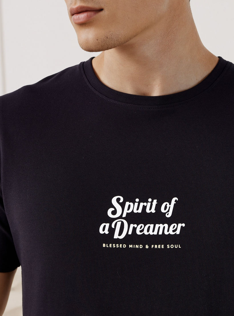 تيشيرت بيكيه بطبعات شعار من آيكونيك-men-clothing-tshirtsandpolos-tshirts-image-4