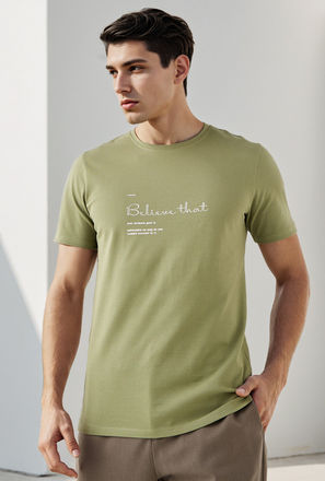 تيشيرت بيكيه بطبعات شعار من آيكونيك-men-clothing-tshirtsandpolos-tshirts-image-1