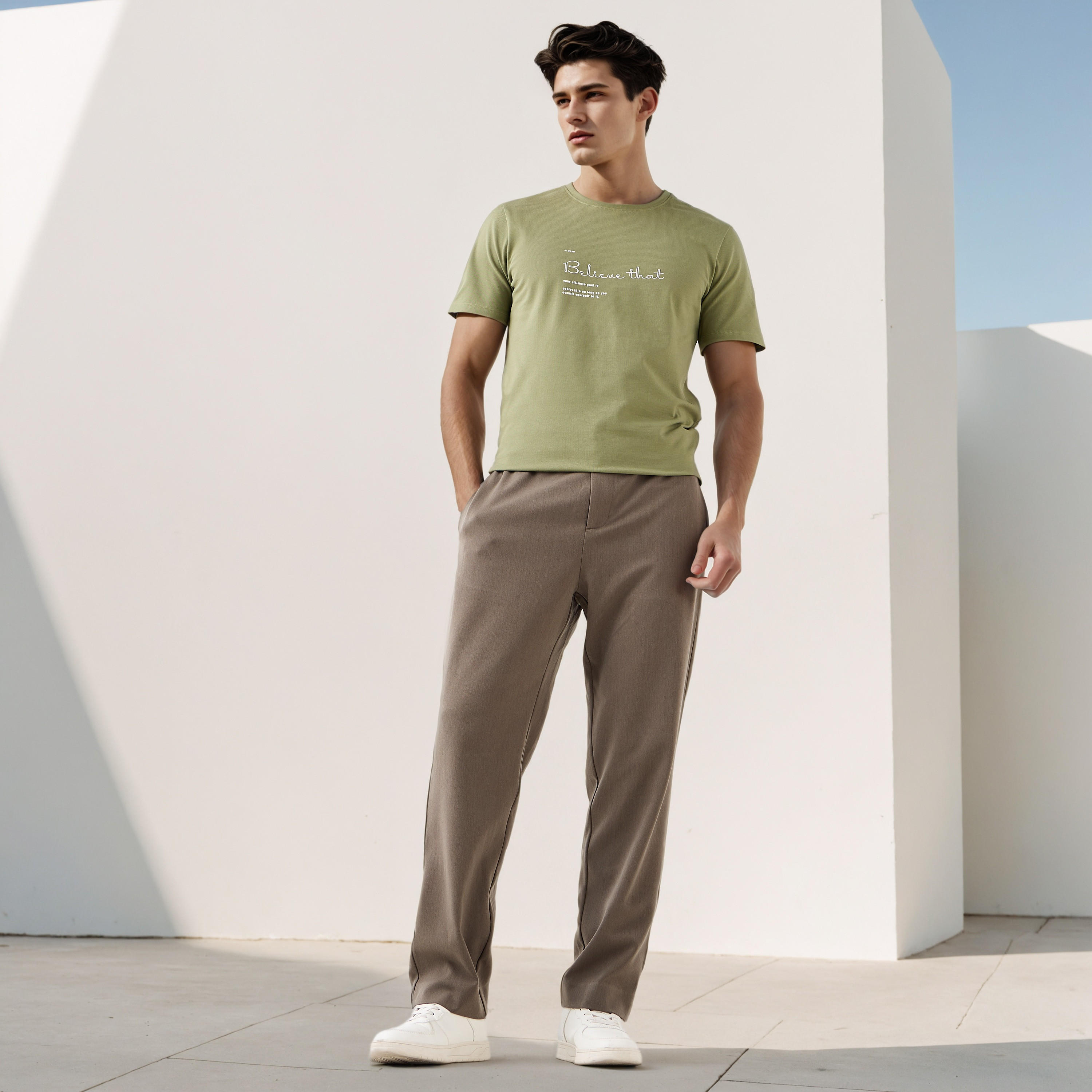تيشيرت بيكيه بطبعات شعار من آيكونيك-men-clothing-tshirtsandpolos-tshirts-image-2