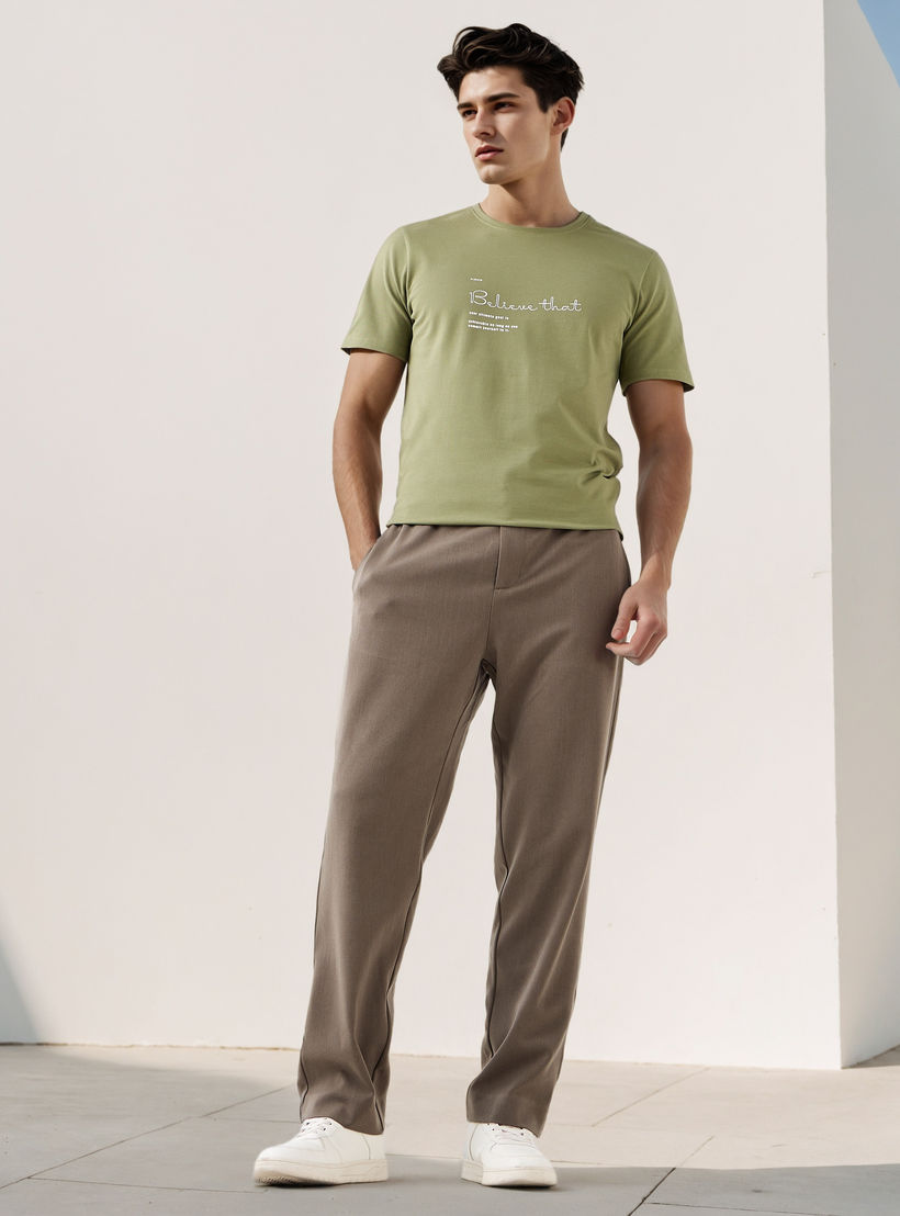 تيشيرت بيكيه بطبعات شعار من آيكونيك-men-clothing-tshirtsandpolos-tshirts-image-2
