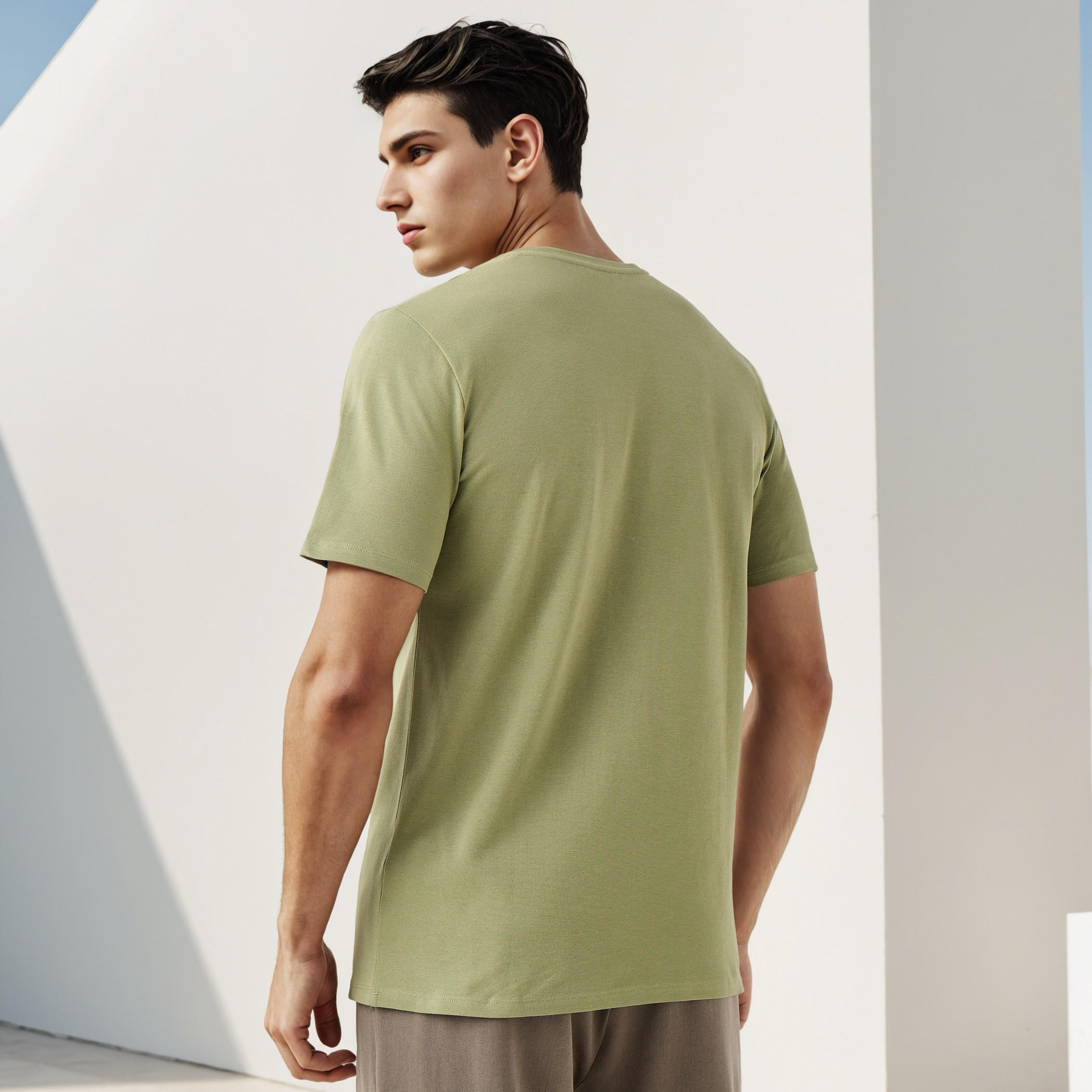 تيشيرت بيكيه بطبعات شعار من آيكونيك-men-clothing-tshirtsandpolos-tshirts-image-3