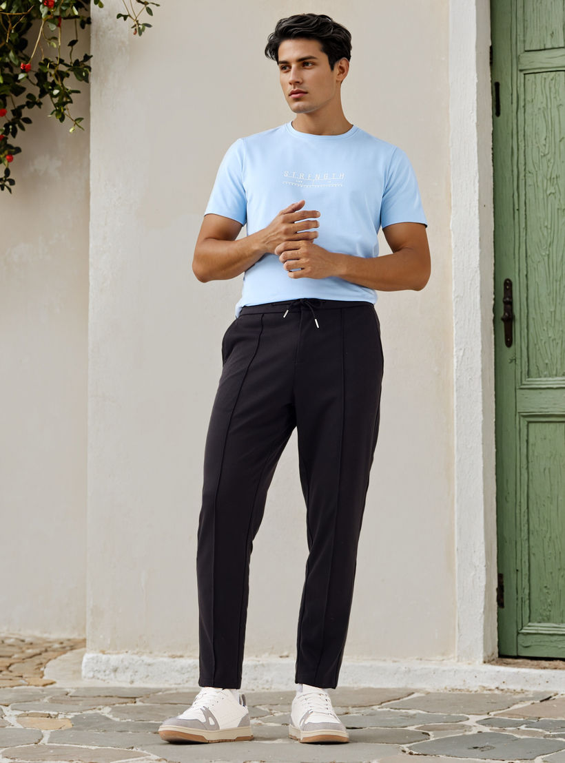 تيشيرت بيكيه بطبعات شعار من آيكونيك-men-clothing-tshirtsandpolos-tshirts-image-2