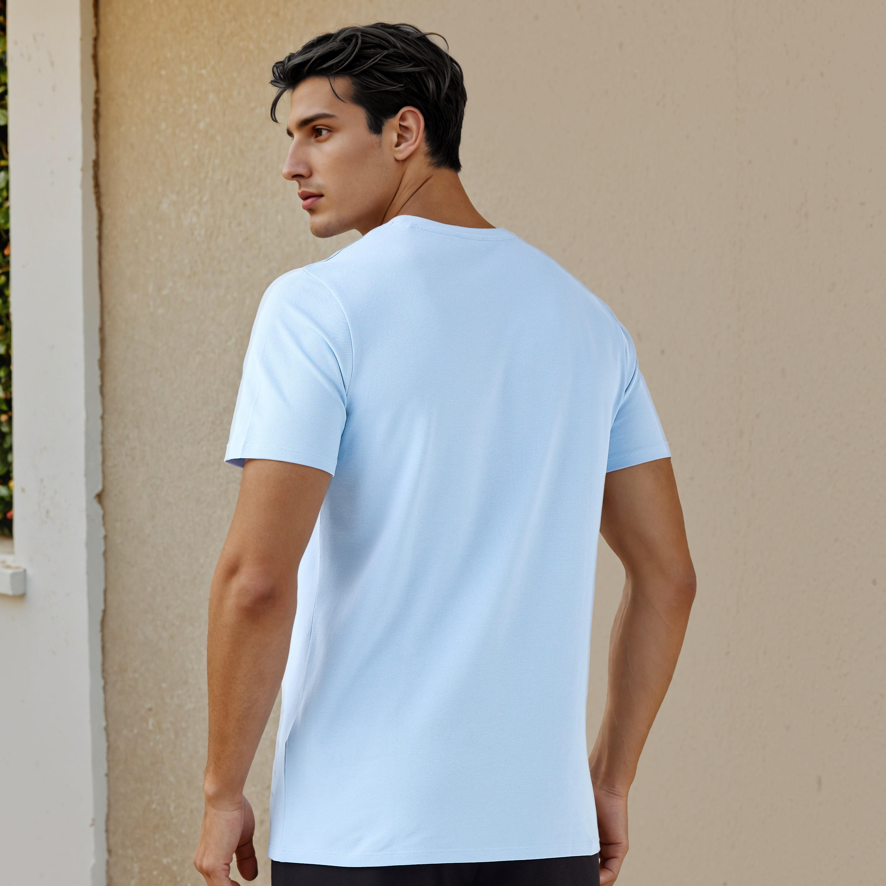 تيشيرت بيكيه بطبعات شعار من آيكونيك-men-clothing-tshirtsandpolos-tshirts-image-3