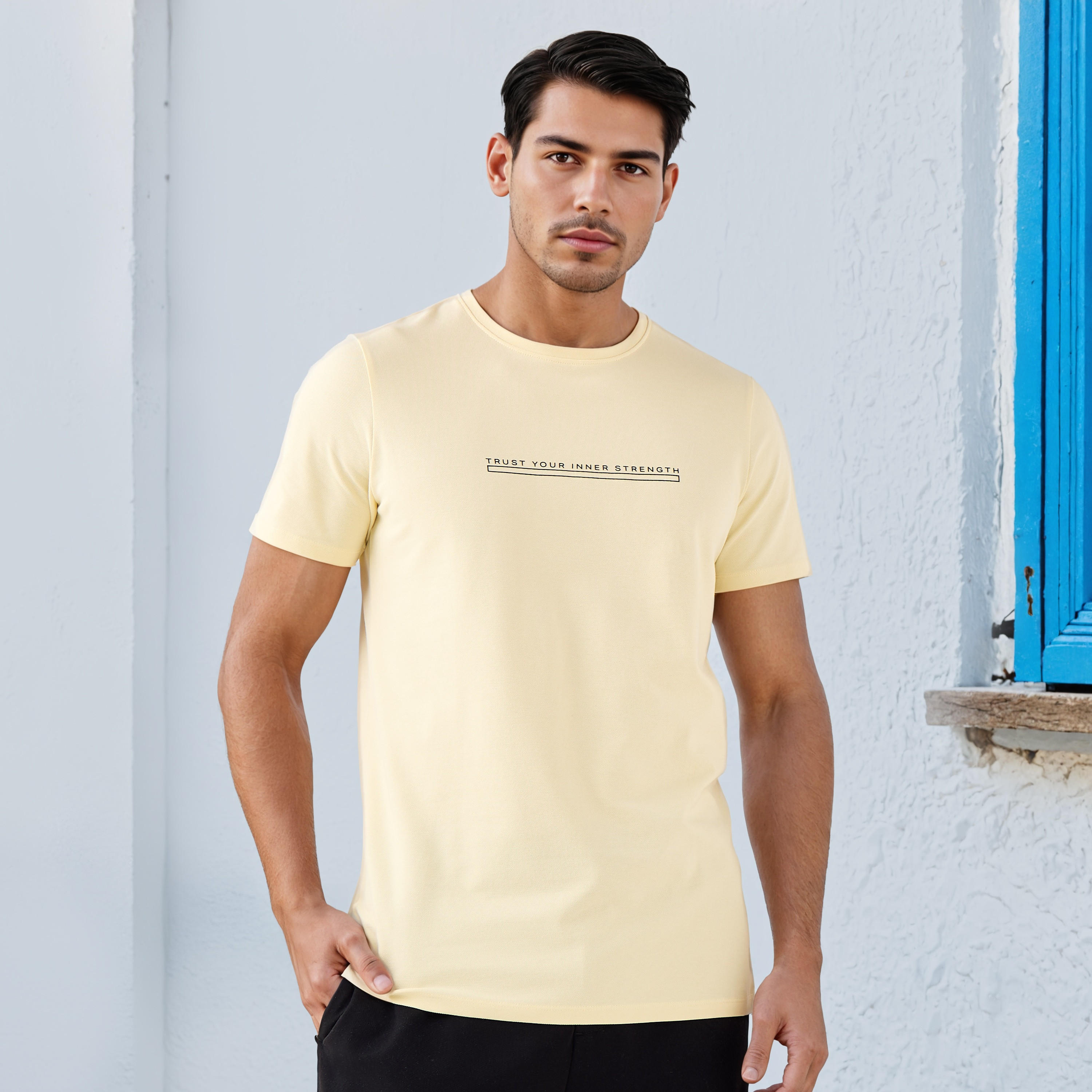 تيشيرت بيكيه بطبعات شعار من آيكونيك-men-clothing-tshirtsandpolos-tshirts-image-1