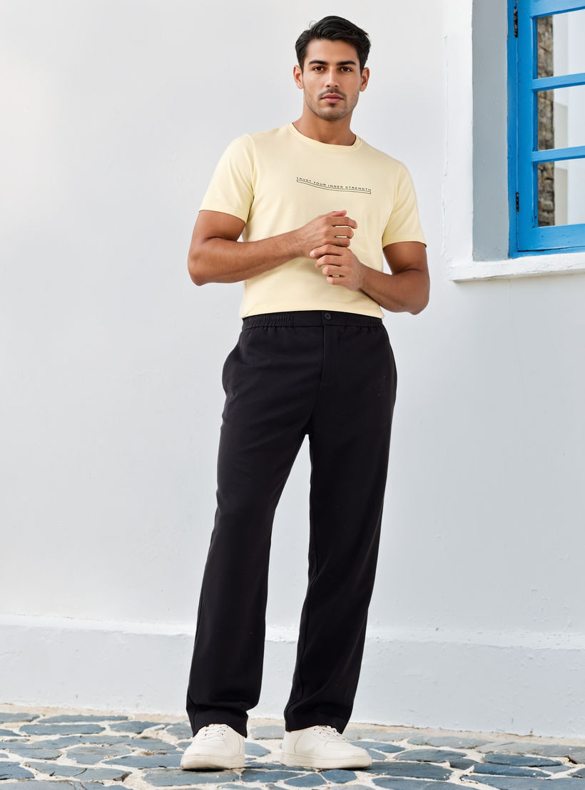 تيشيرت بيكيه بطبعات شعار من آيكونيك-men-clothing-tshirtsandpolos-tshirts-image-2