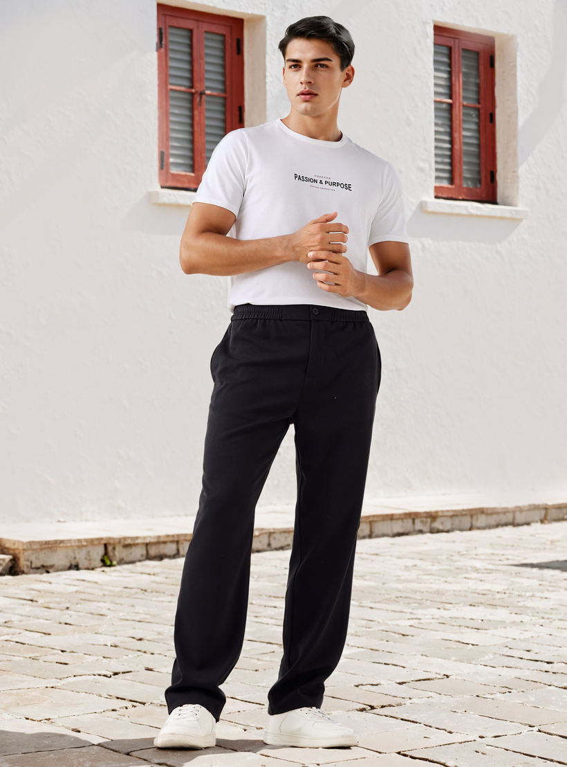 تيشيرت بيكيه بطبعات شعار من آيكونيك-men-clothing-tshirtsandpolos-tshirts-image-2