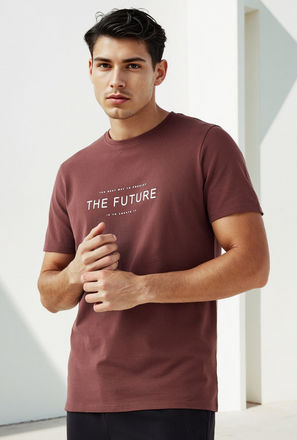 تيشيرت بيكيه بطبعات شعار من آيكونيك-men-clothing-tshirtsandpolos-tshirts-image-1
