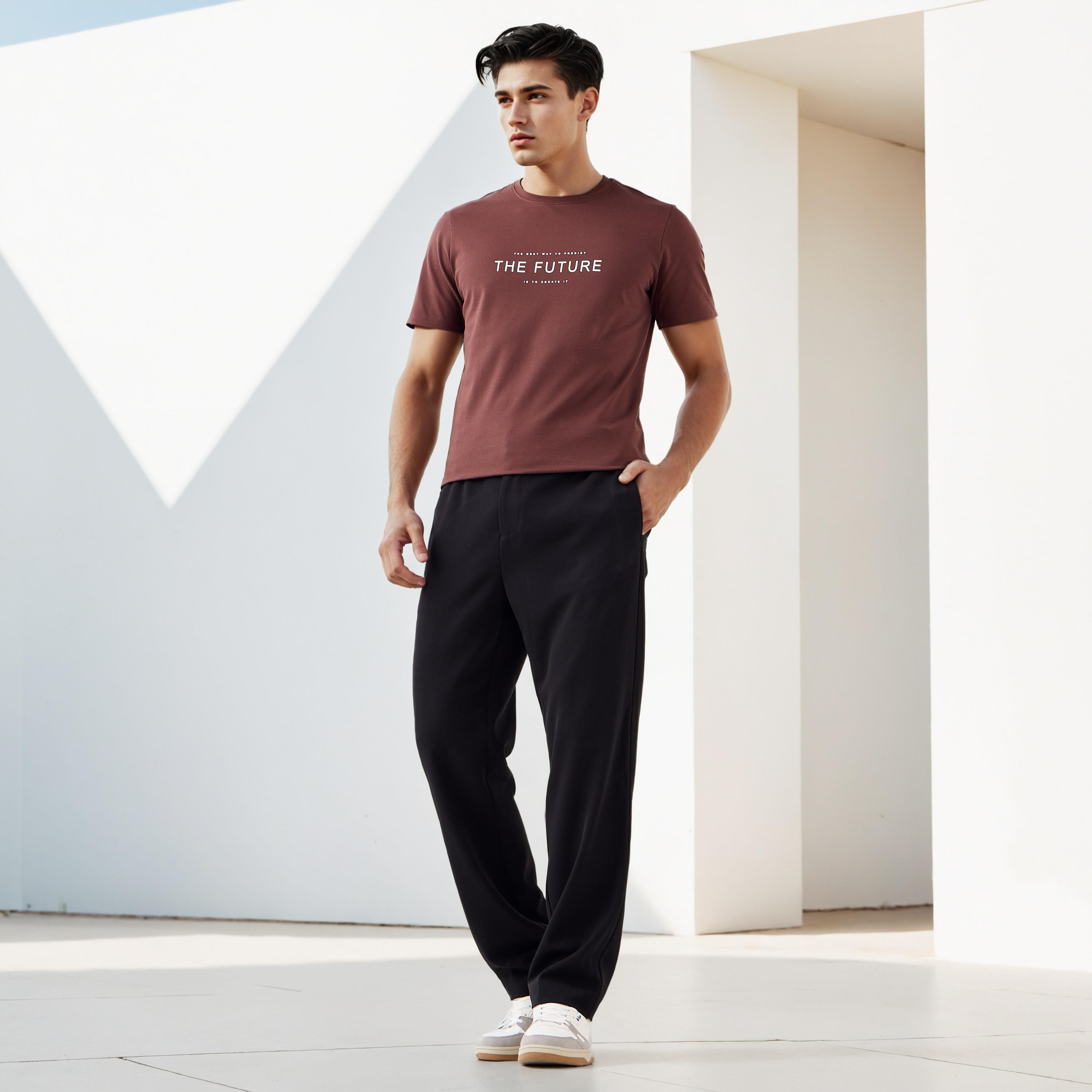 تيشيرت بيكيه بطبعات شعار من آيكونيك-men-clothing-tshirtsandpolos-tshirts-image-2