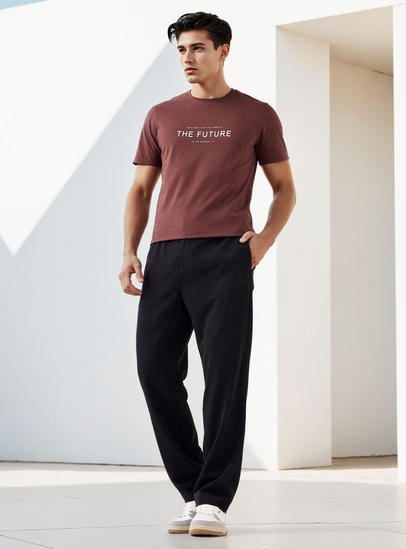 تيشيرت بيكيه بطبعات شعار من آيكونيك-men-clothing-tshirtsandpolos-tshirts-image-2