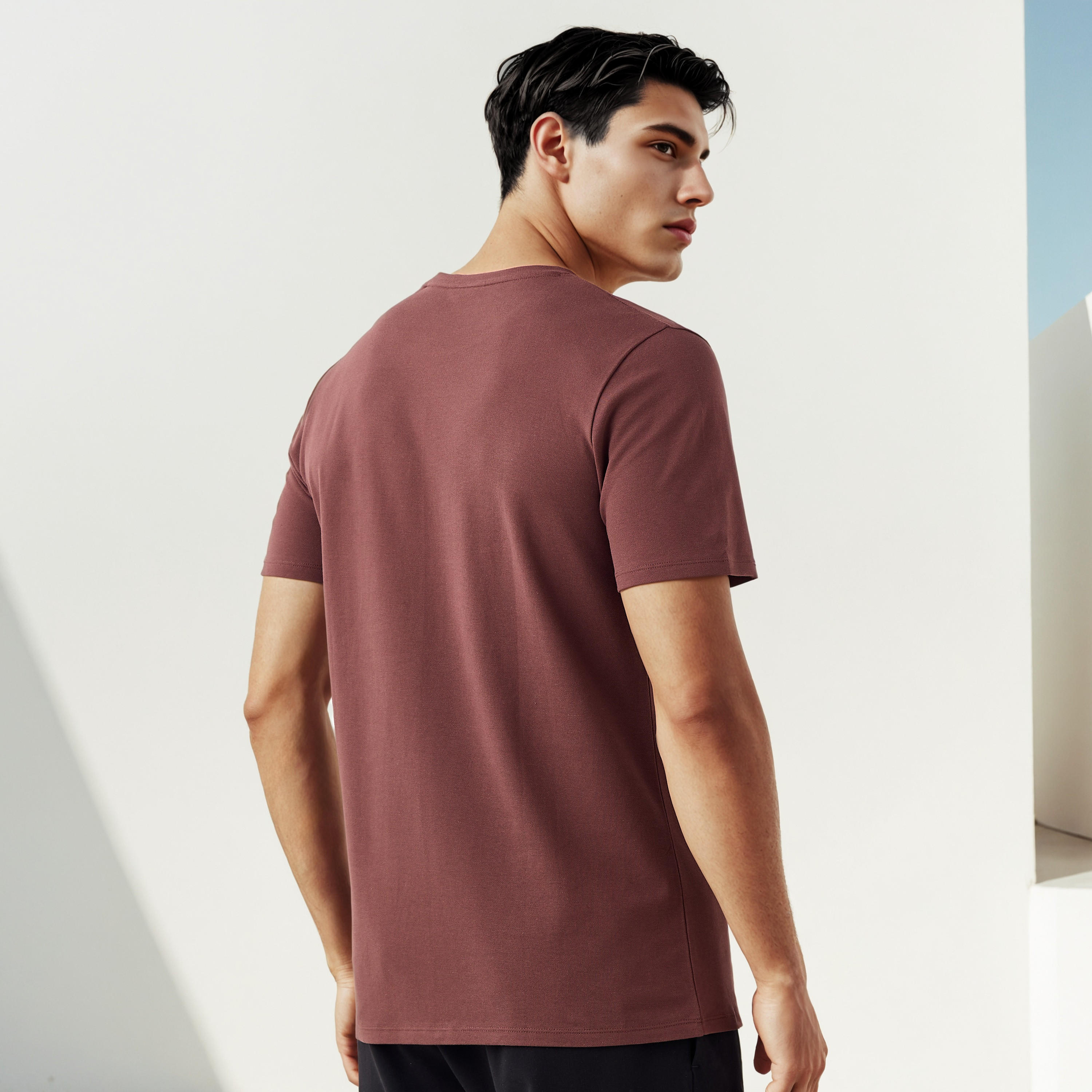 تيشيرت بيكيه بطبعات شعار من آيكونيك-men-clothing-tshirtsandpolos-tshirts-image-3