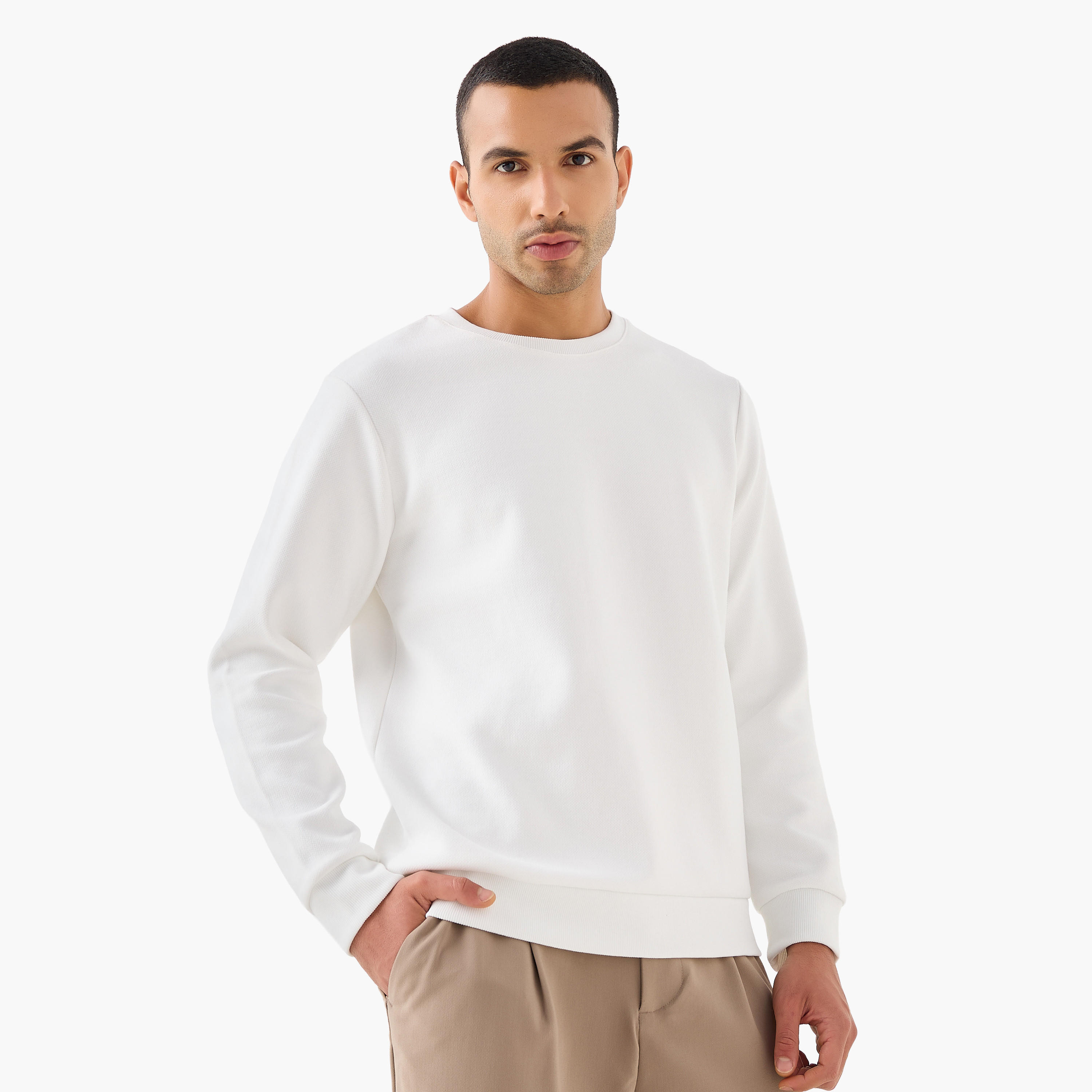 Iconic Heavy Jersey Sweatshirt-men-winterwear-hoodiesandsweatshirts-image-1