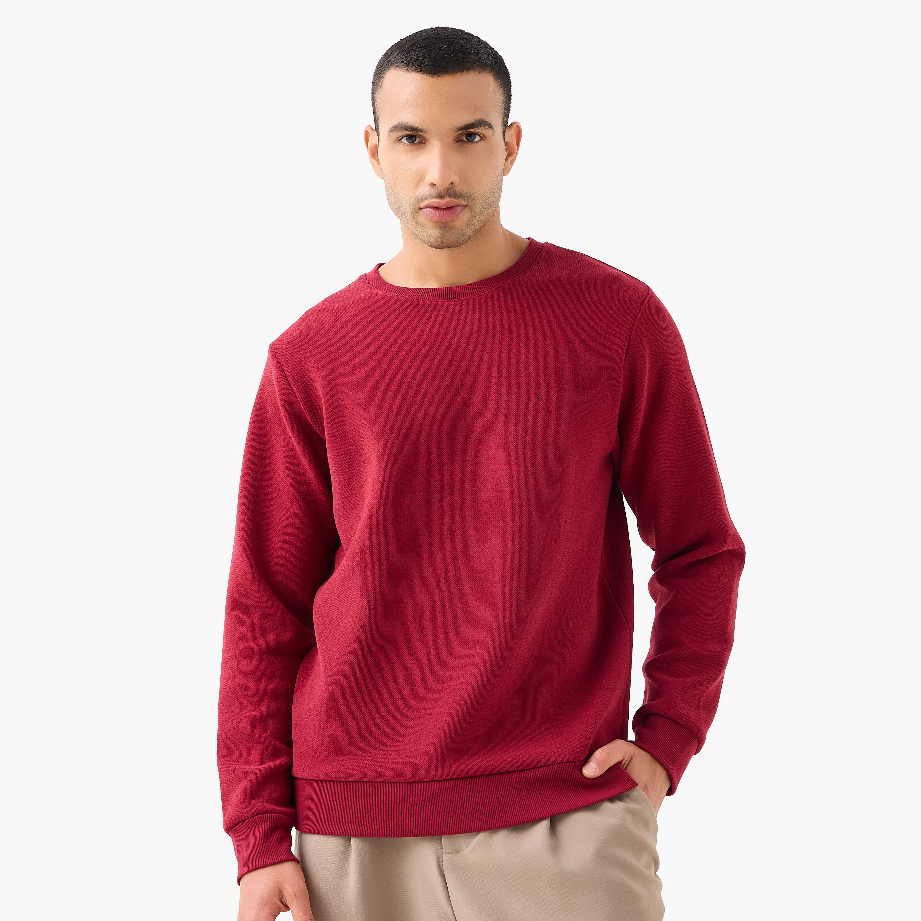 Iconic Heavy Jersey Sweatshirt-men-winterwear-hoodiesandsweatshirts-image-1
